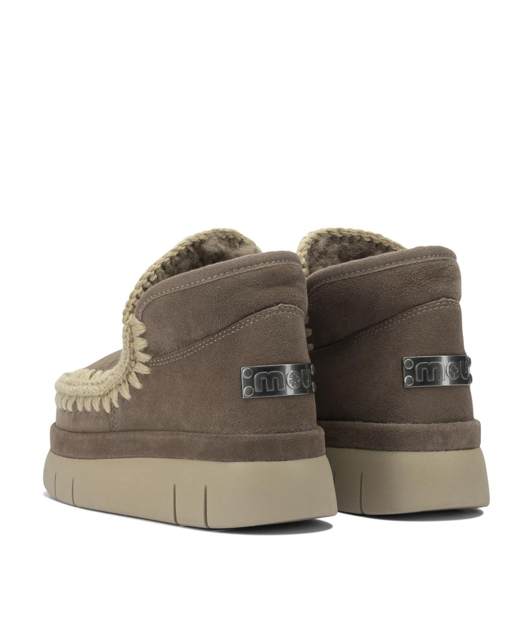 MOU Серые замшевые ботинки, фото 4