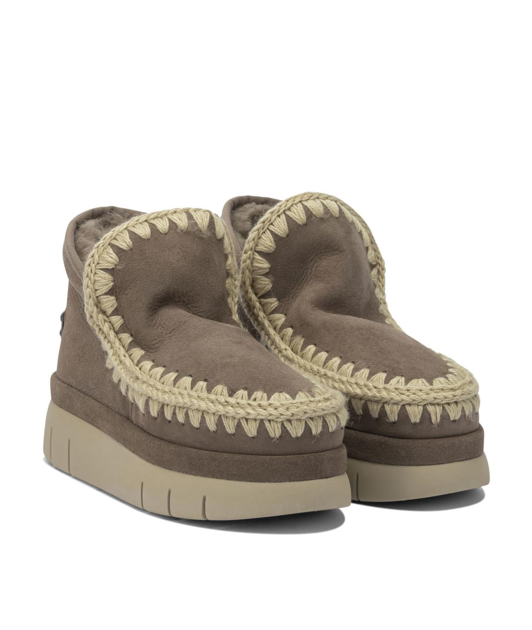 MOU Серые замшевые ботинки, фото 2