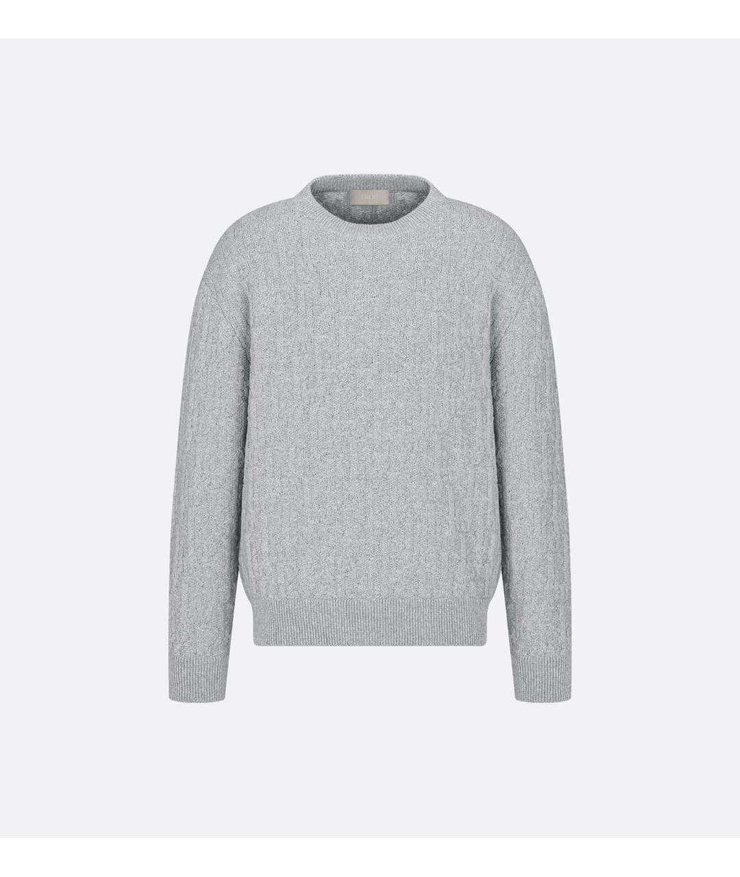 CHRISTIAN DIOR Серый хлопковый джемпер / свитер, фото 3