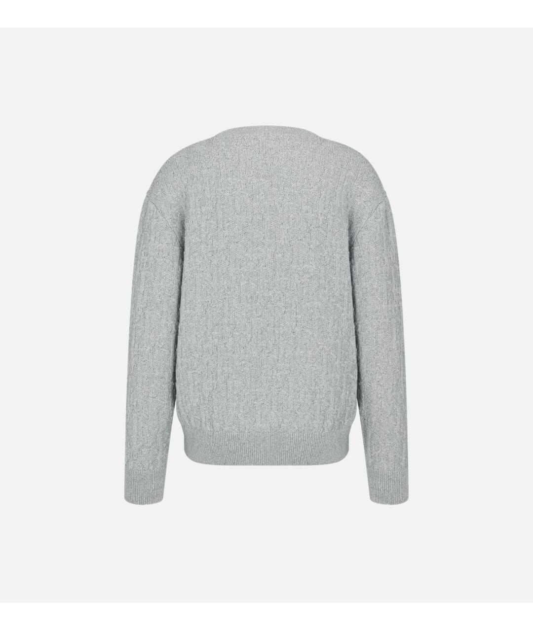 CHRISTIAN DIOR Серый хлопковый джемпер / свитер, фото 2