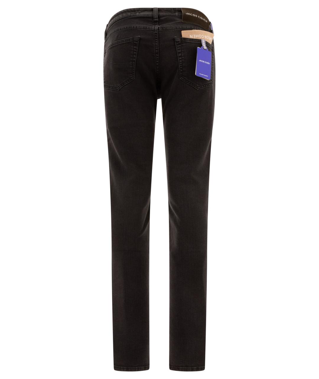 JACOB COHEN Черные хлопковые джинсы скинни, фото 2