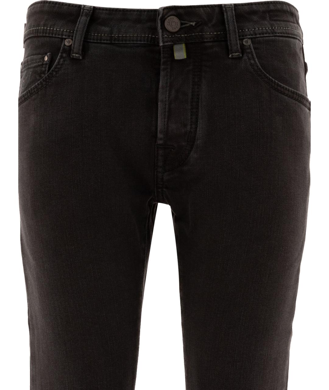 JACOB COHEN Черные хлопковые джинсы скинни, фото 3