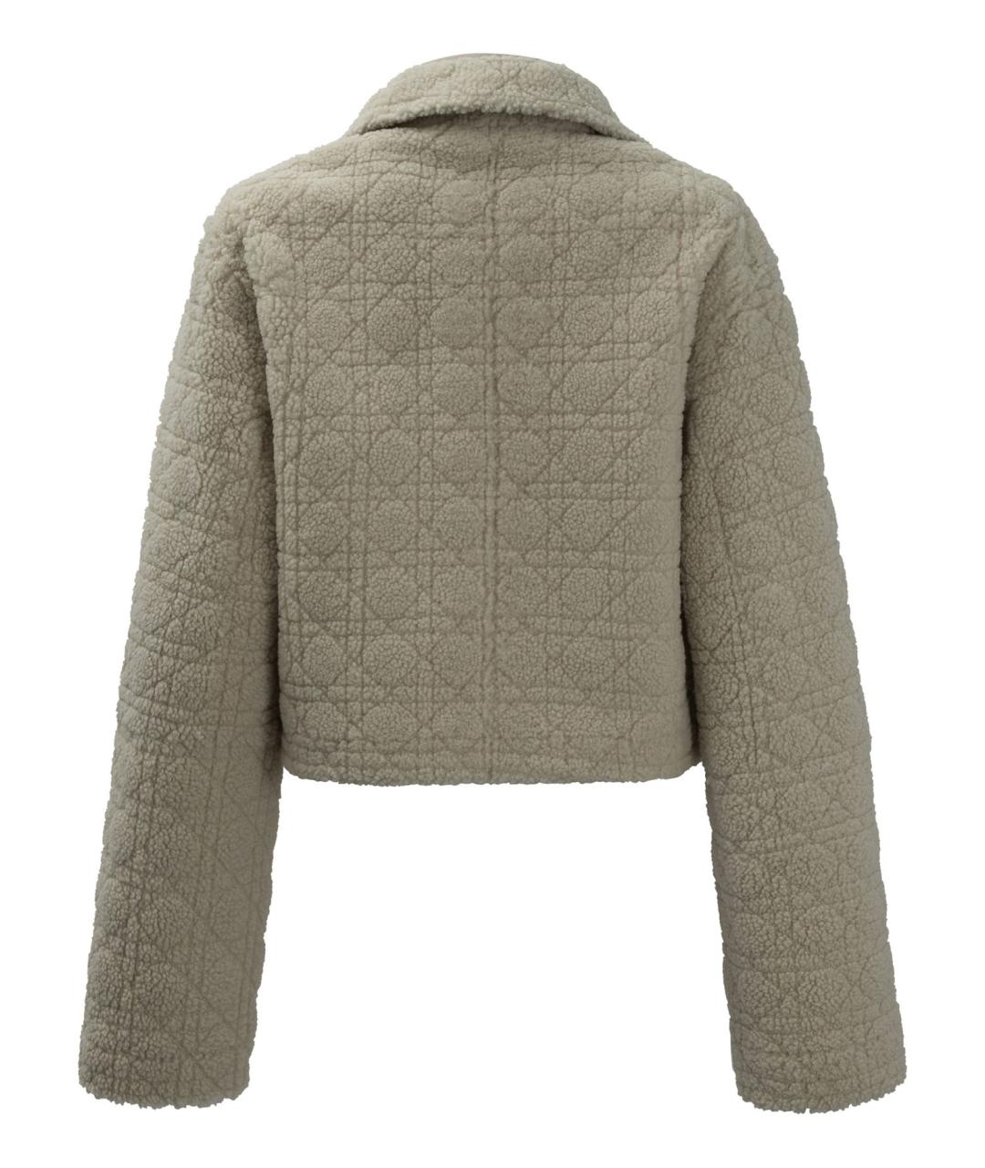 CHRISTIAN DIOR Бежевая меховая дубленка, фото 4