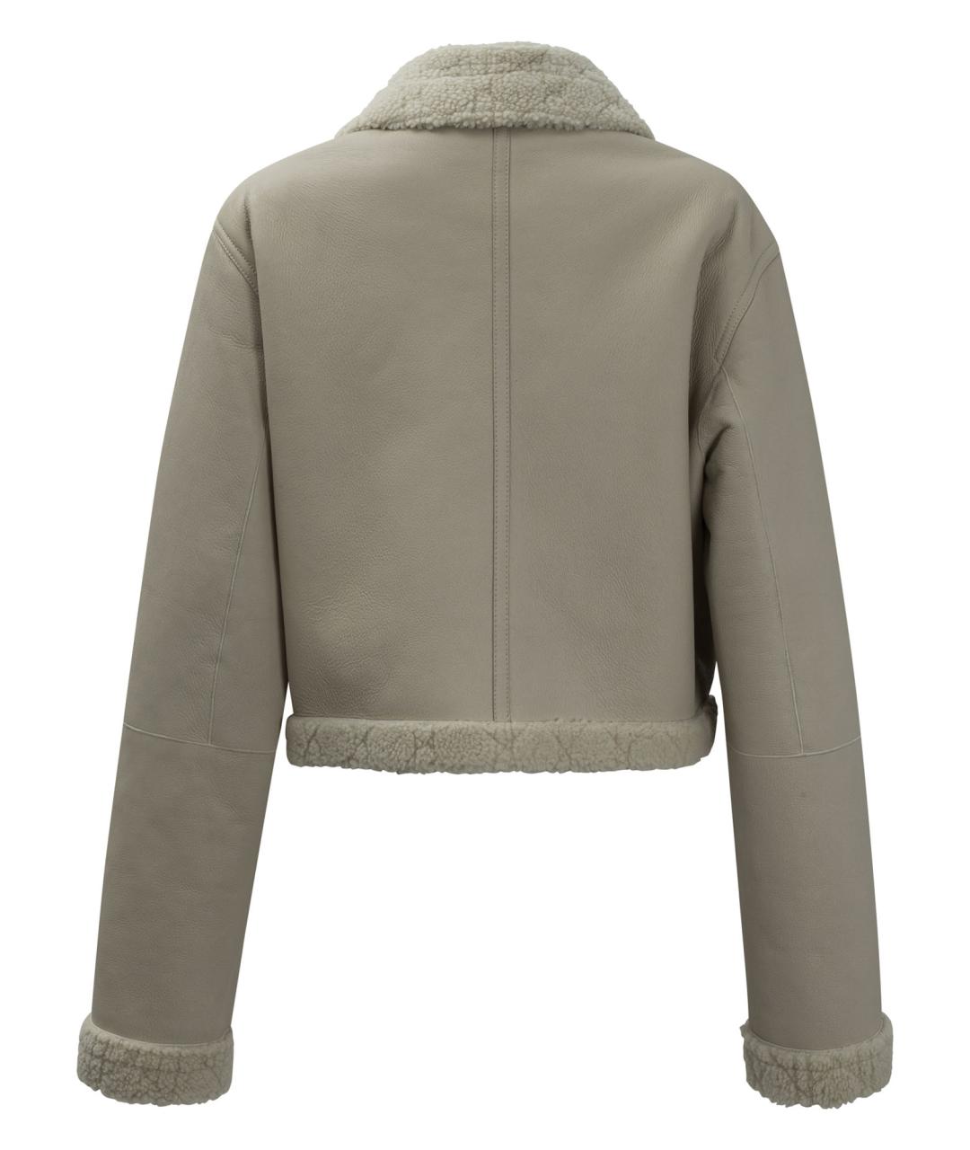 CHRISTIAN DIOR Бежевая меховая дубленка, фото 3