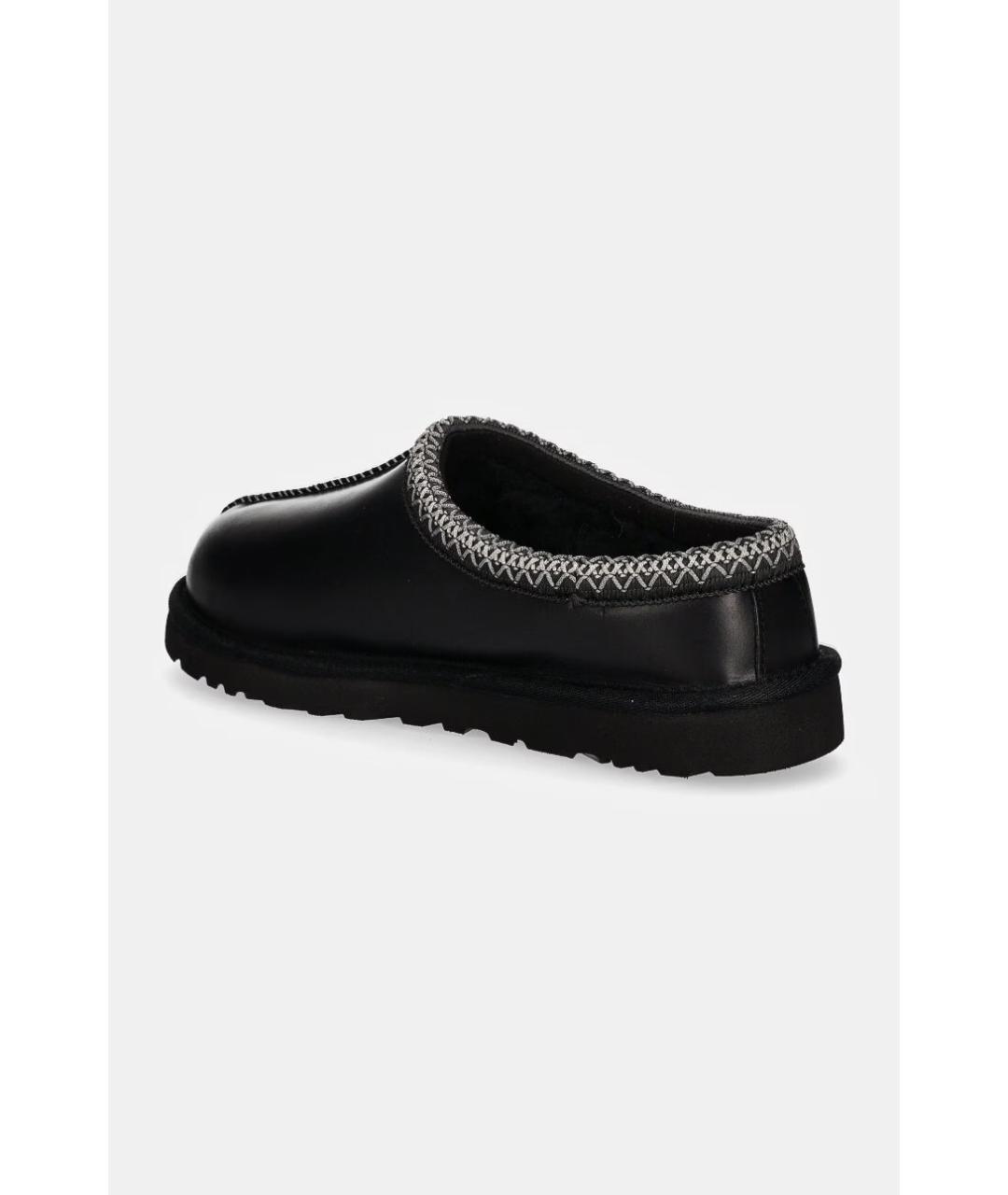 UGG AUSTRALIA Черные кожаные низкие ботинки, фото 2