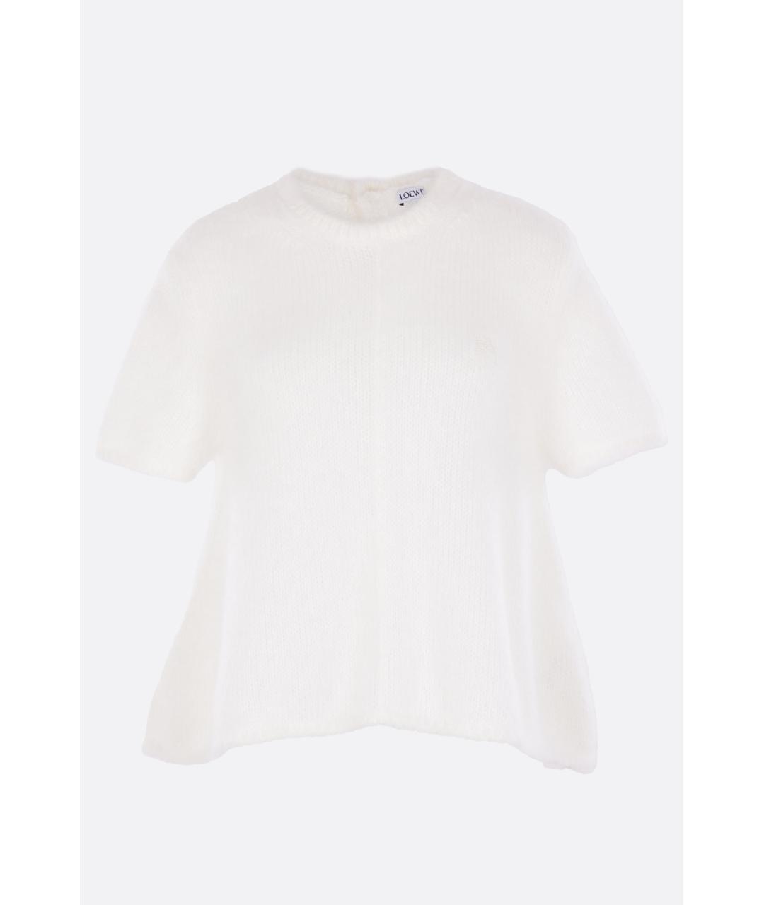 LOEWE Белый шерстяной джемпер / свитер, фото 1