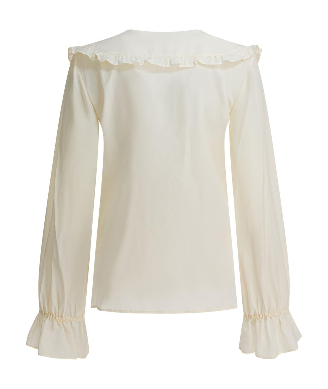 CHLOE Белая шелковая рубашка, фото 2