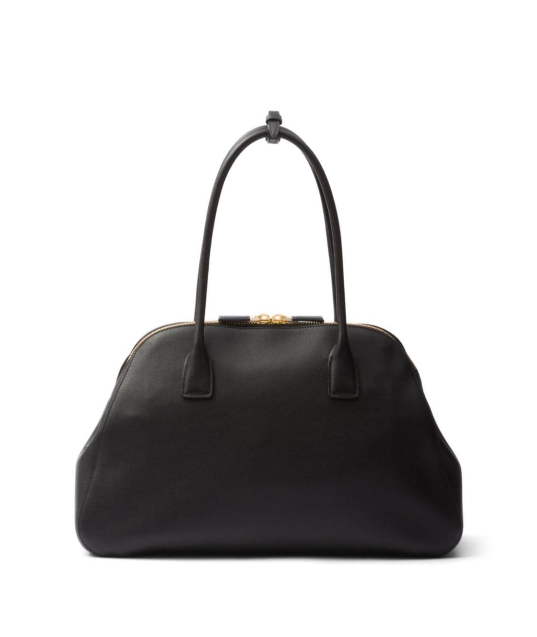 PRADA Черная кожаная сумка тоут, фото 6