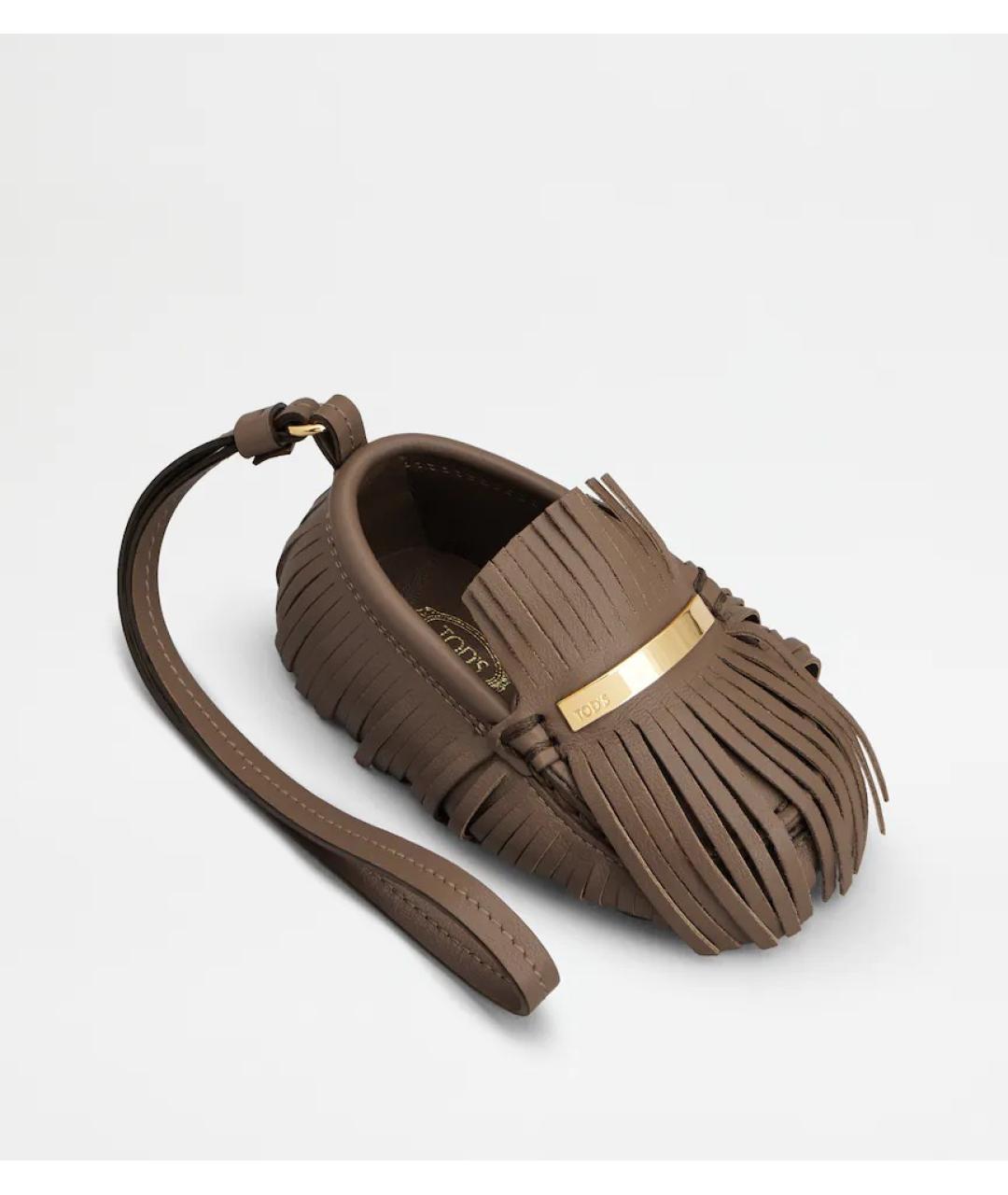 TOD'S Коричневый брелок, фото 1