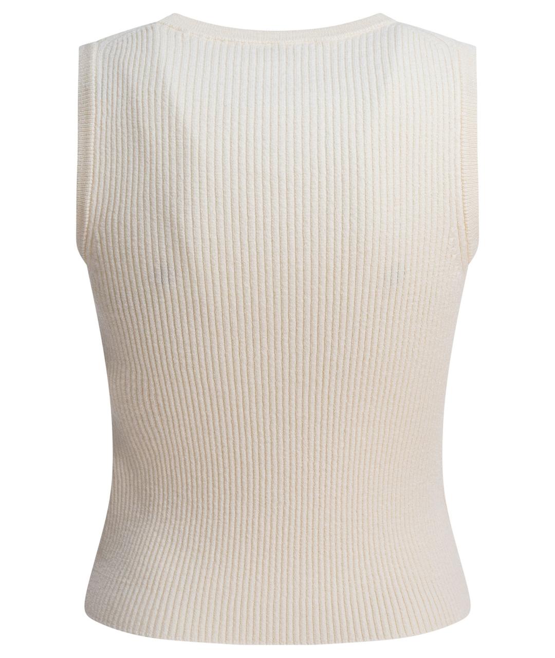 CELINE Белая шерстяная майка, фото 2