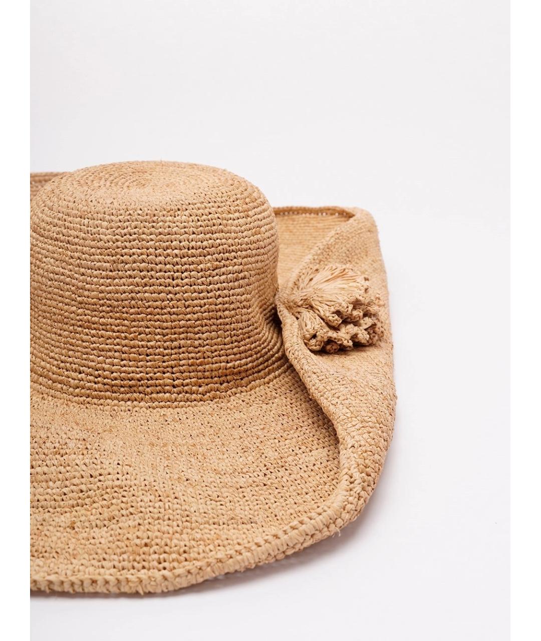 IBELIV Бежевая соломенная шляпа, фото 1