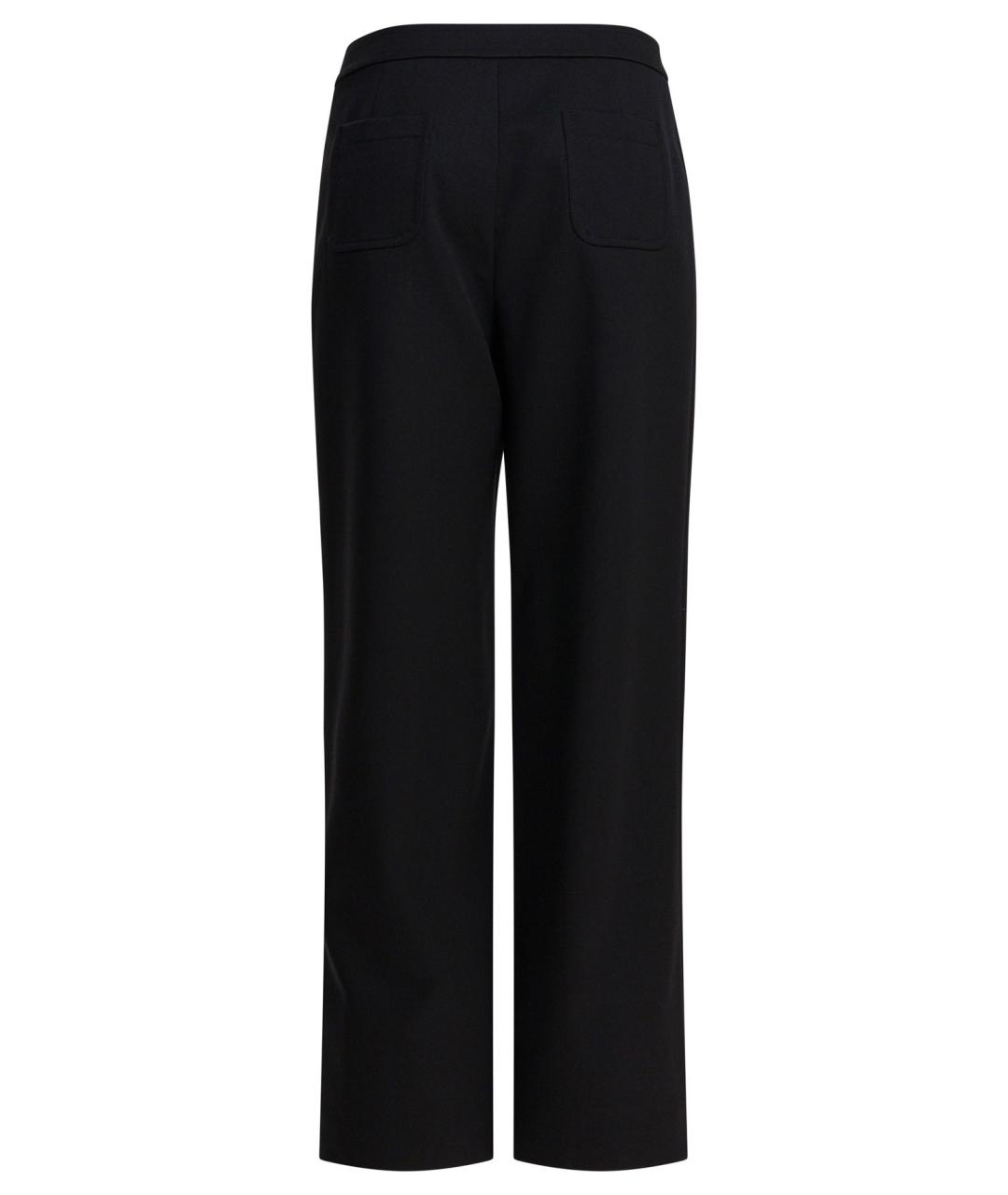 CELINE Черные шерстяные прямые брюки, фото 2