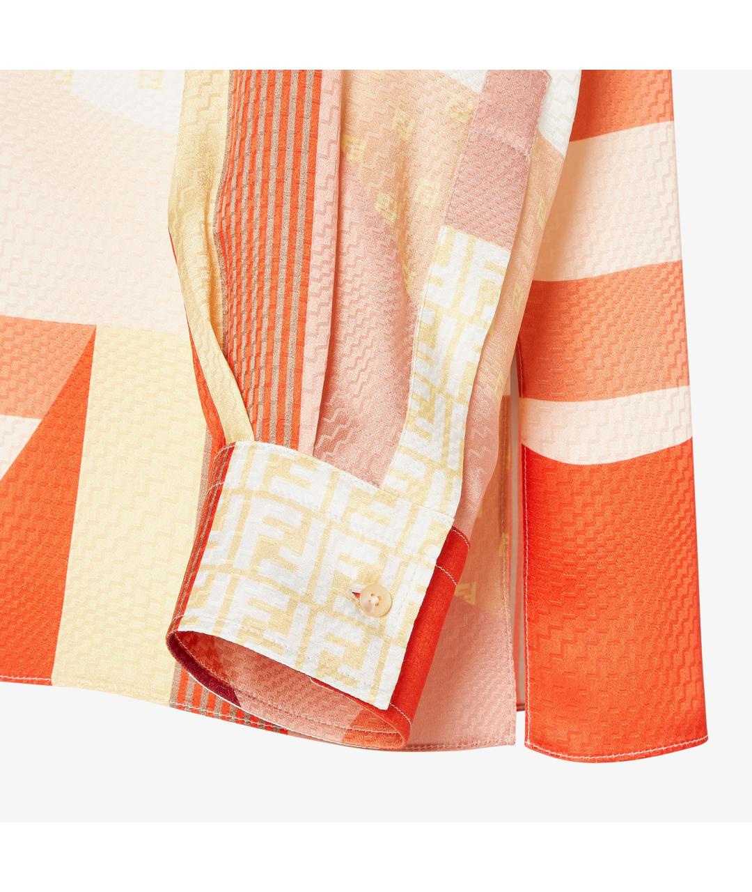 FENDI Мульти шелковая рубашка, фото 3