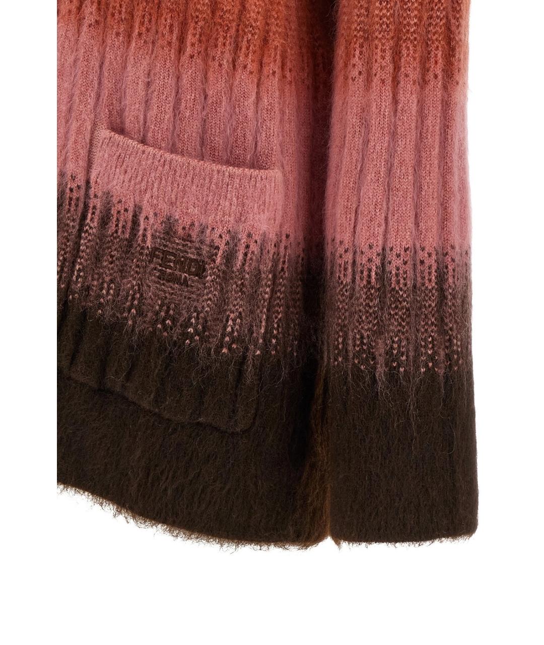 FENDI Мульти шерстяной кардиган, фото 4