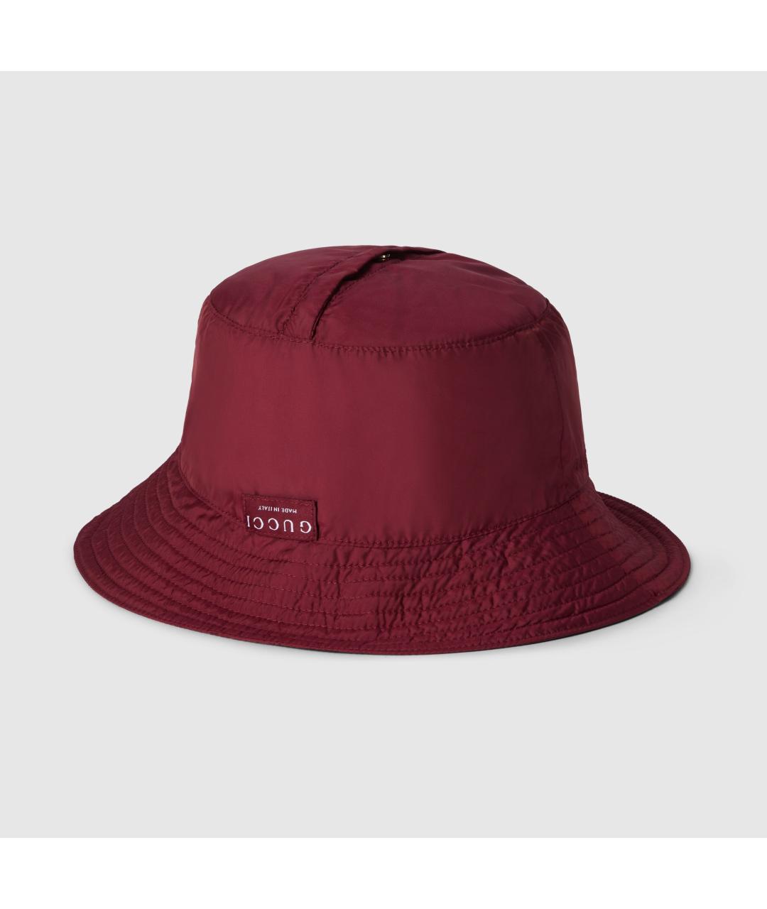 GUCCI Красная синтетическая шляпа, фото 6