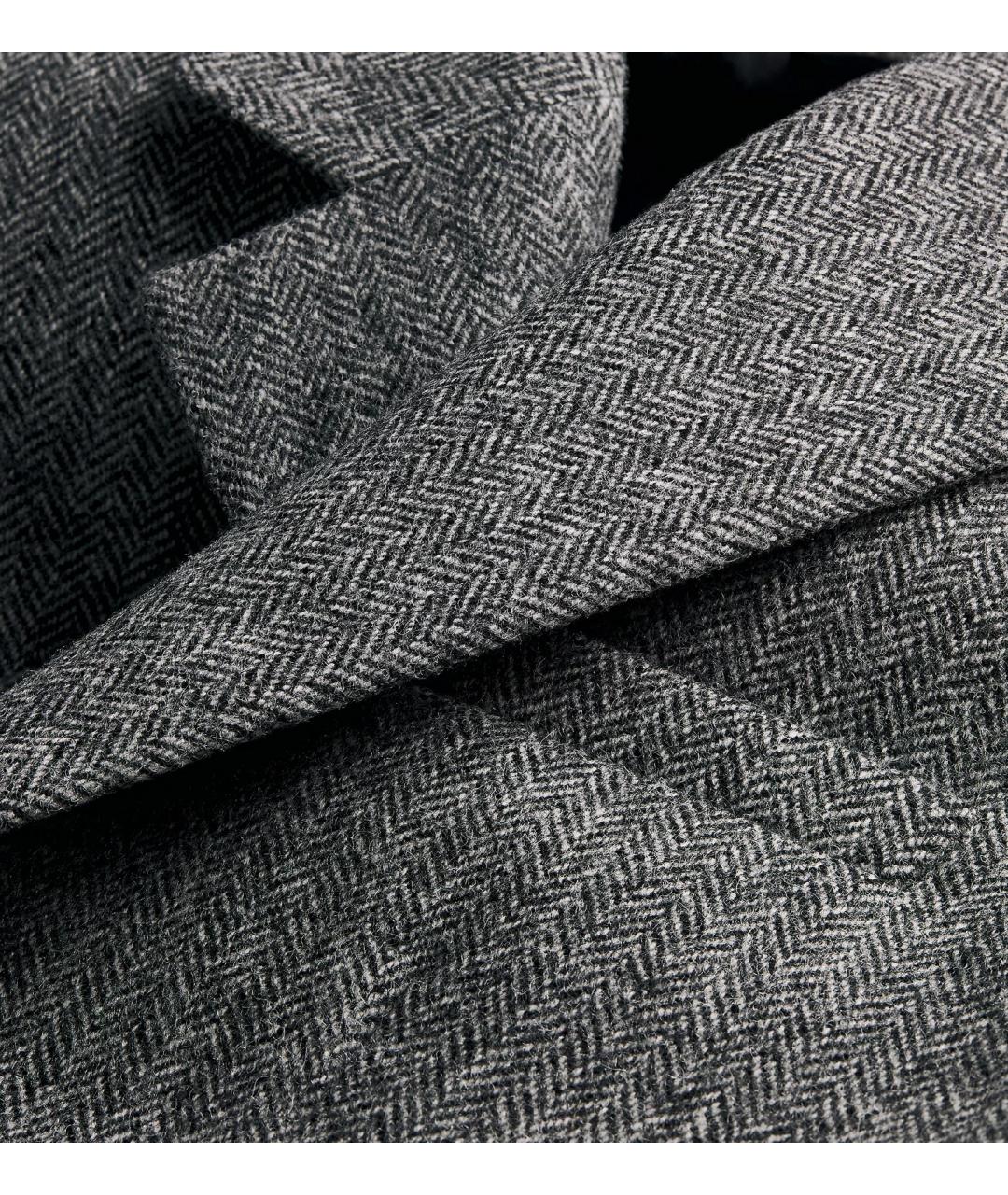 CHRISTIAN DIOR Серое шерстяное пальто, фото 2