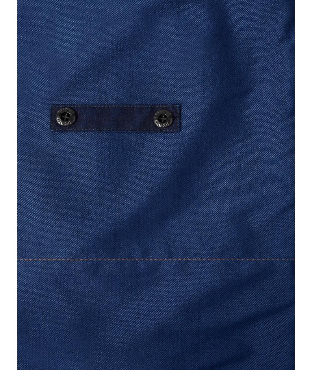 STONE ISLAND Синий хлопковый жилет, фото 3