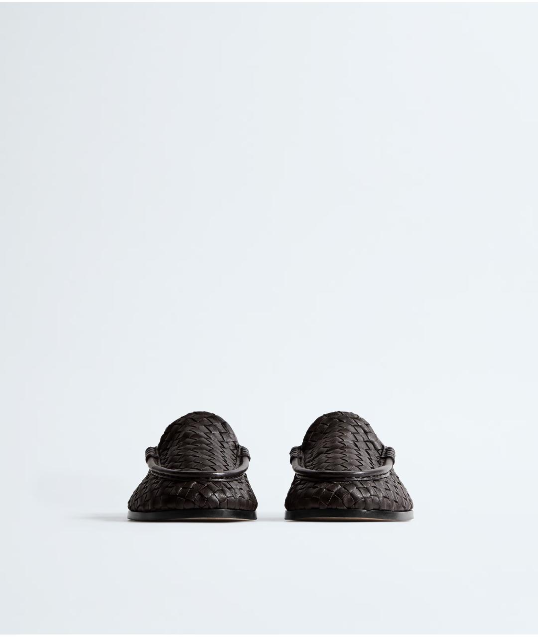 BOTTEGA VENETA Коричневые кожаные лоферы, фото 2