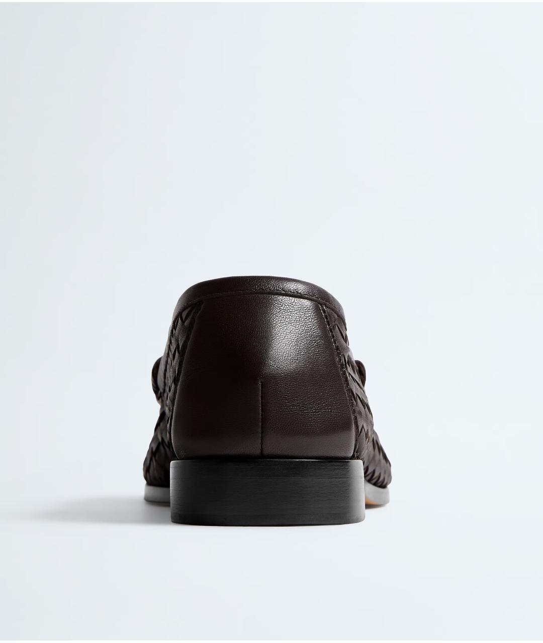 BOTTEGA VENETA Коричневые кожаные лоферы, фото 4