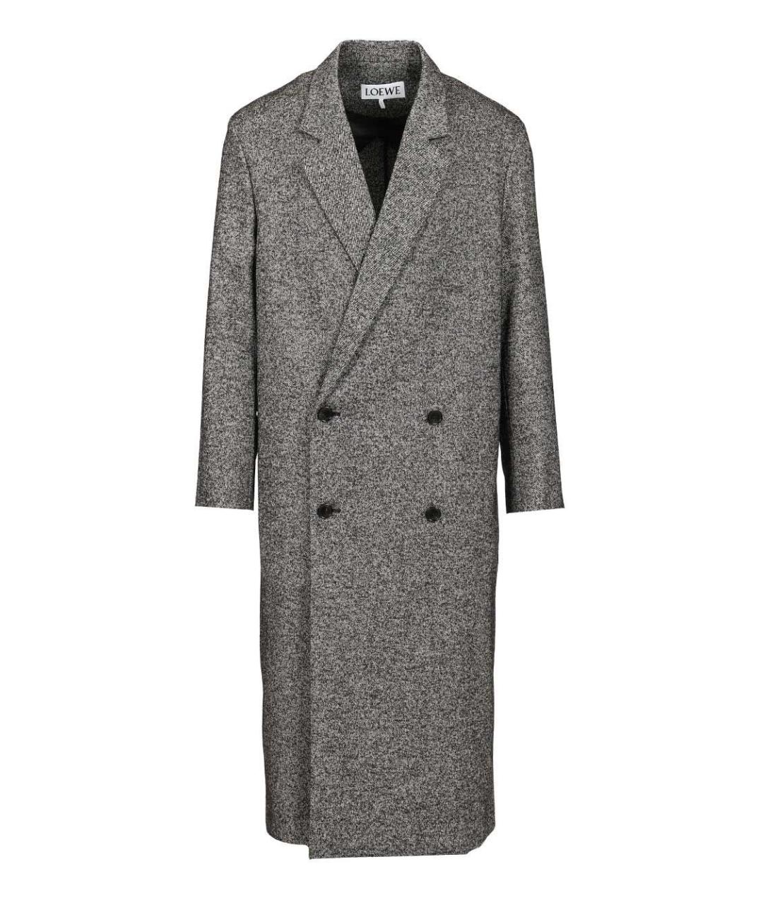 LOEWE Серое шерстяное пальто, фото 1