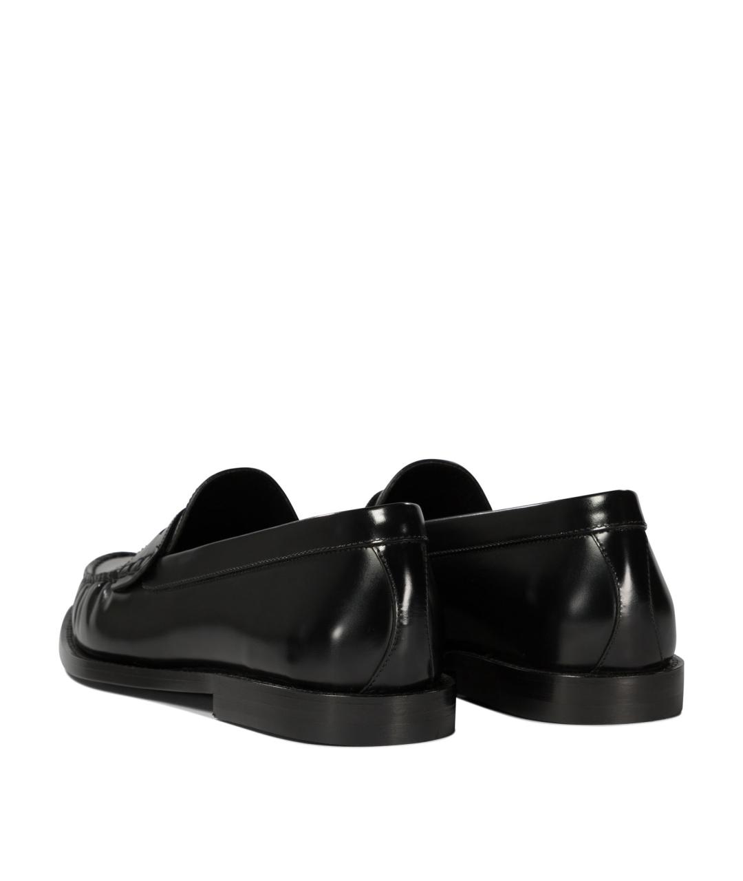 CELINE Черные кожаные лоферы, фото 4