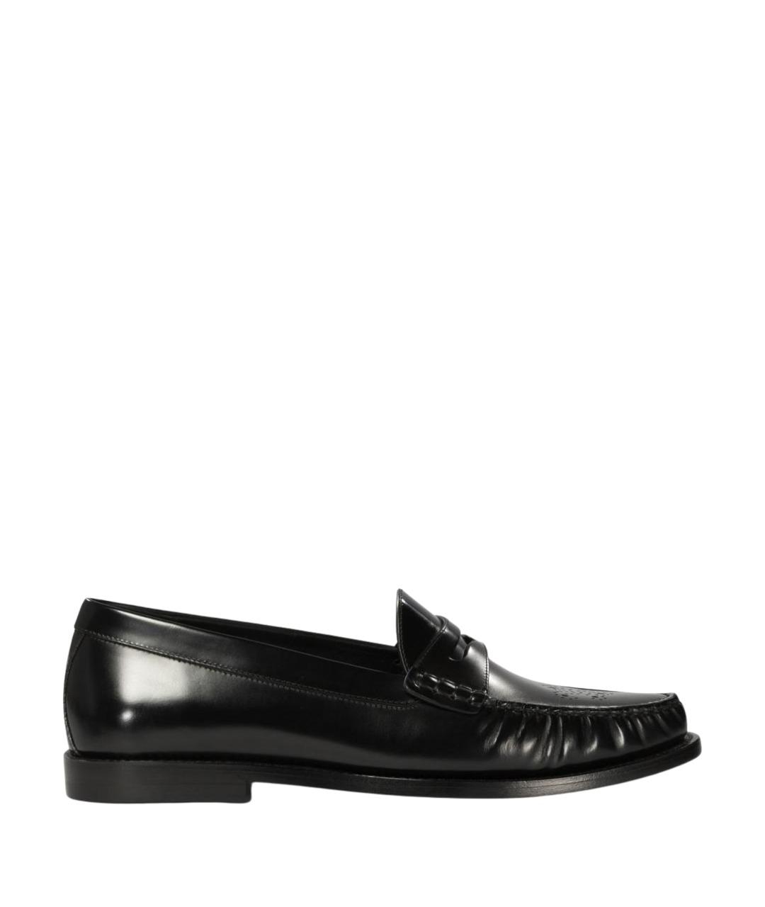 CELINE Черные кожаные лоферы, фото 1
