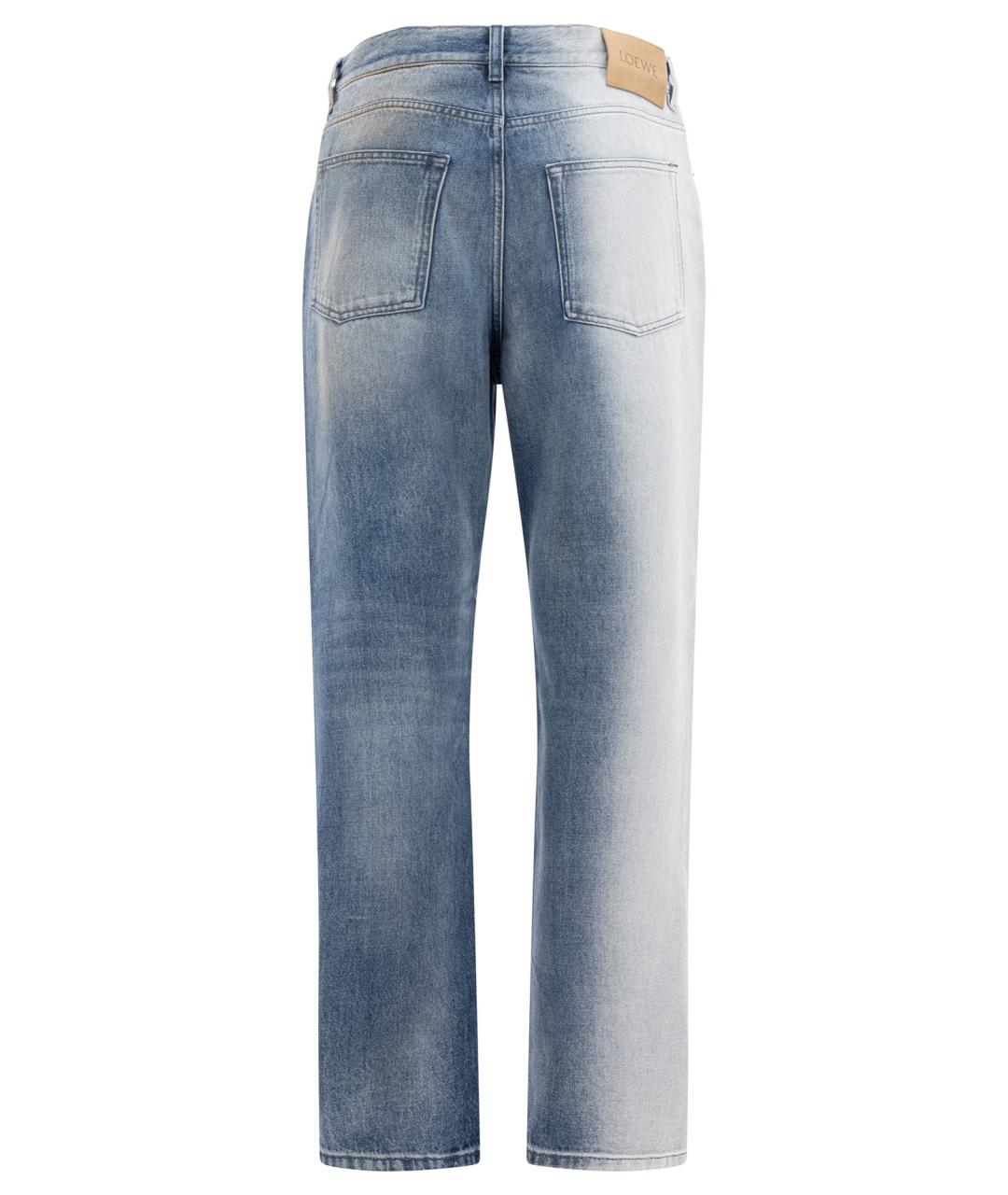 LOEWE Синие хлопковые прямые джинсы, фото 2