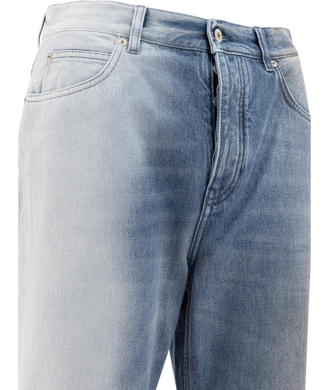 LOEWE Синие хлопковые прямые джинсы, фото 4