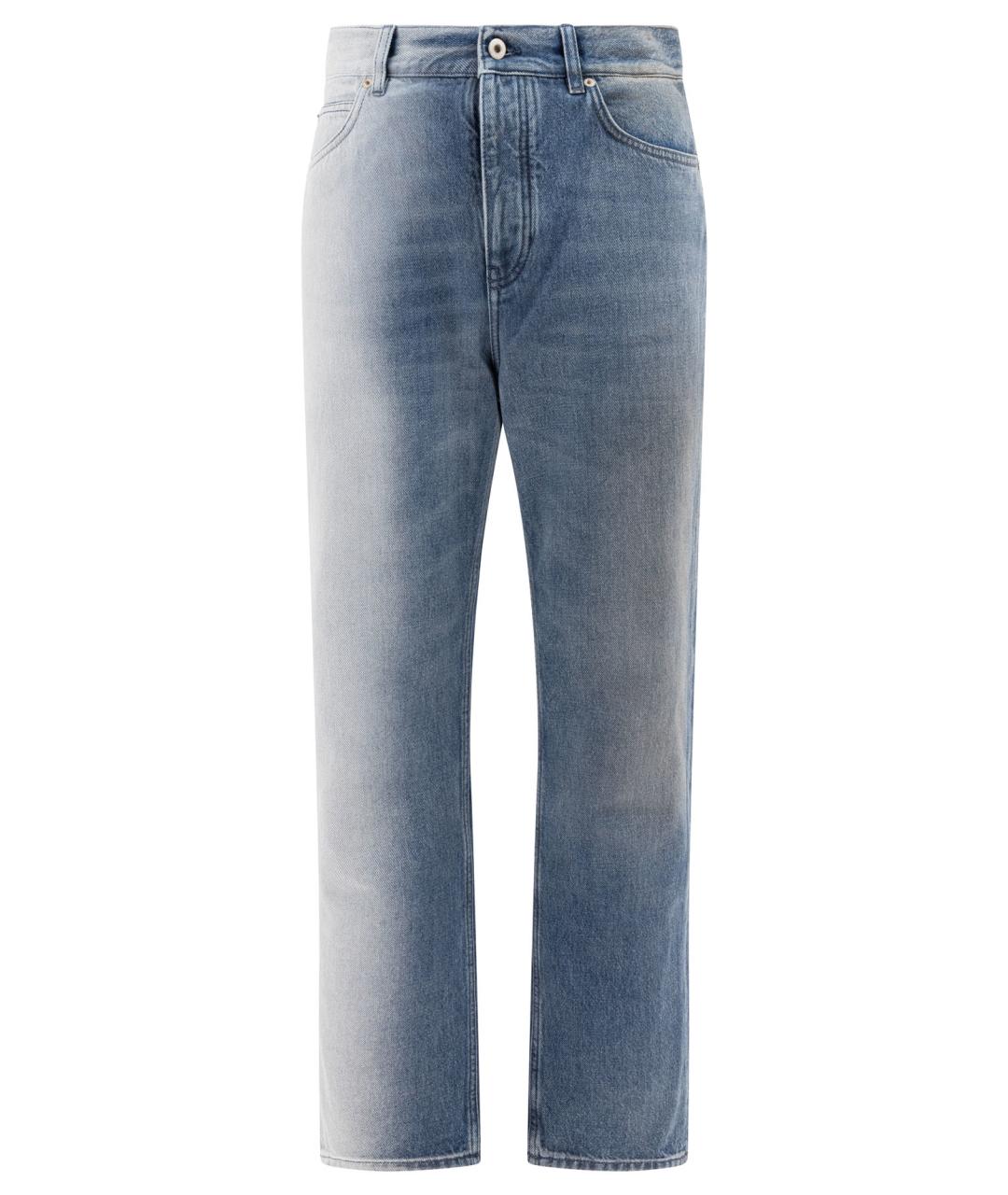LOEWE Синие хлопковые прямые джинсы, фото 1