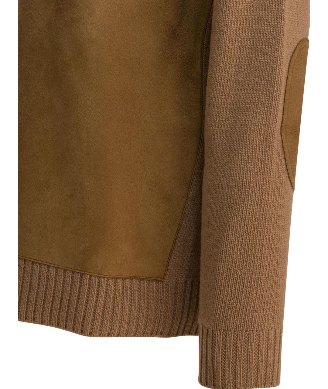PRADA Коричневый кашемировый джемпер / свитер, фото 4