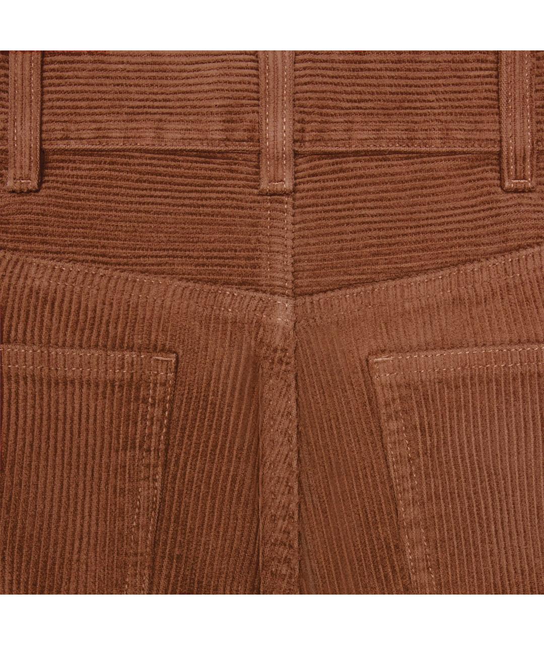 CELINE Коричневые хлопковые прямые джинсы, фото 4