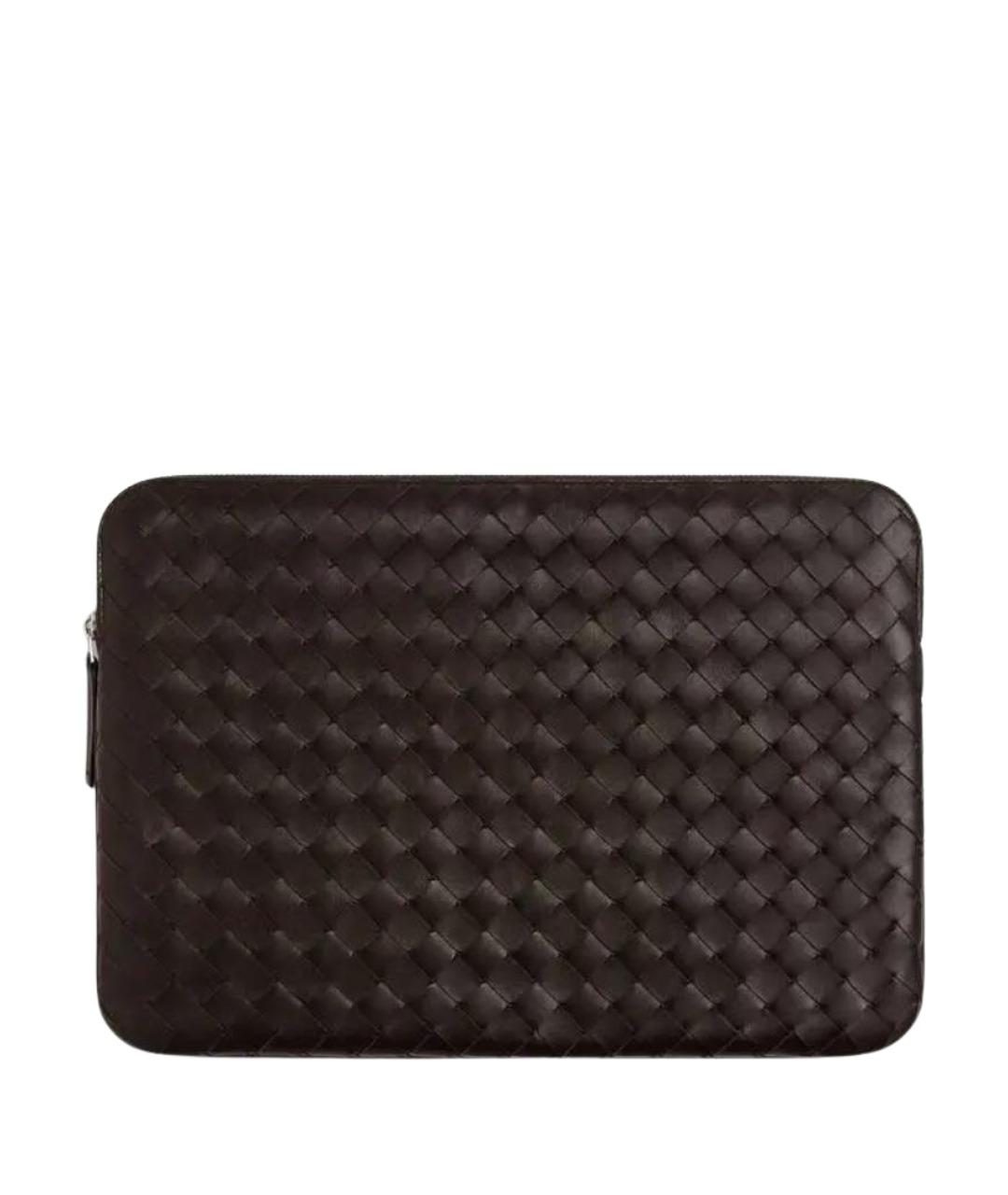 BOTTEGA VENETA Коричневая кожаная сумка на плечо, фото 1