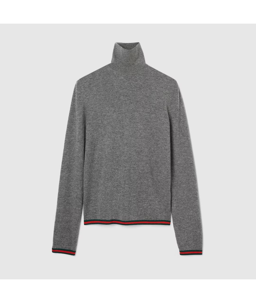 GUCCI Серый кашемировый джемпер / свитер, фото 1