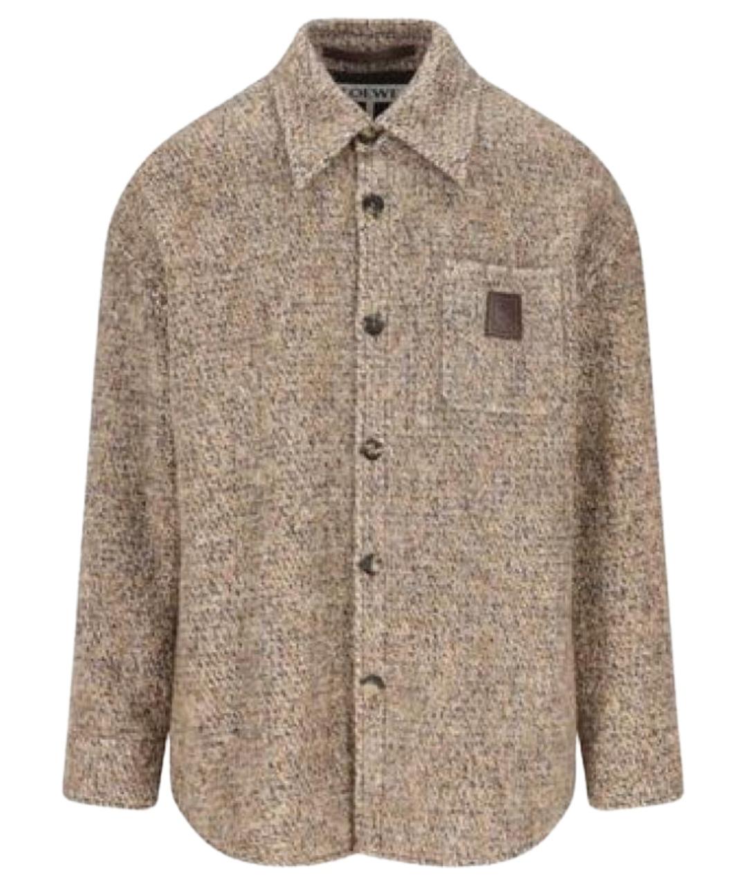 LOEWE Бежевая шерстяная куртка, фото 1