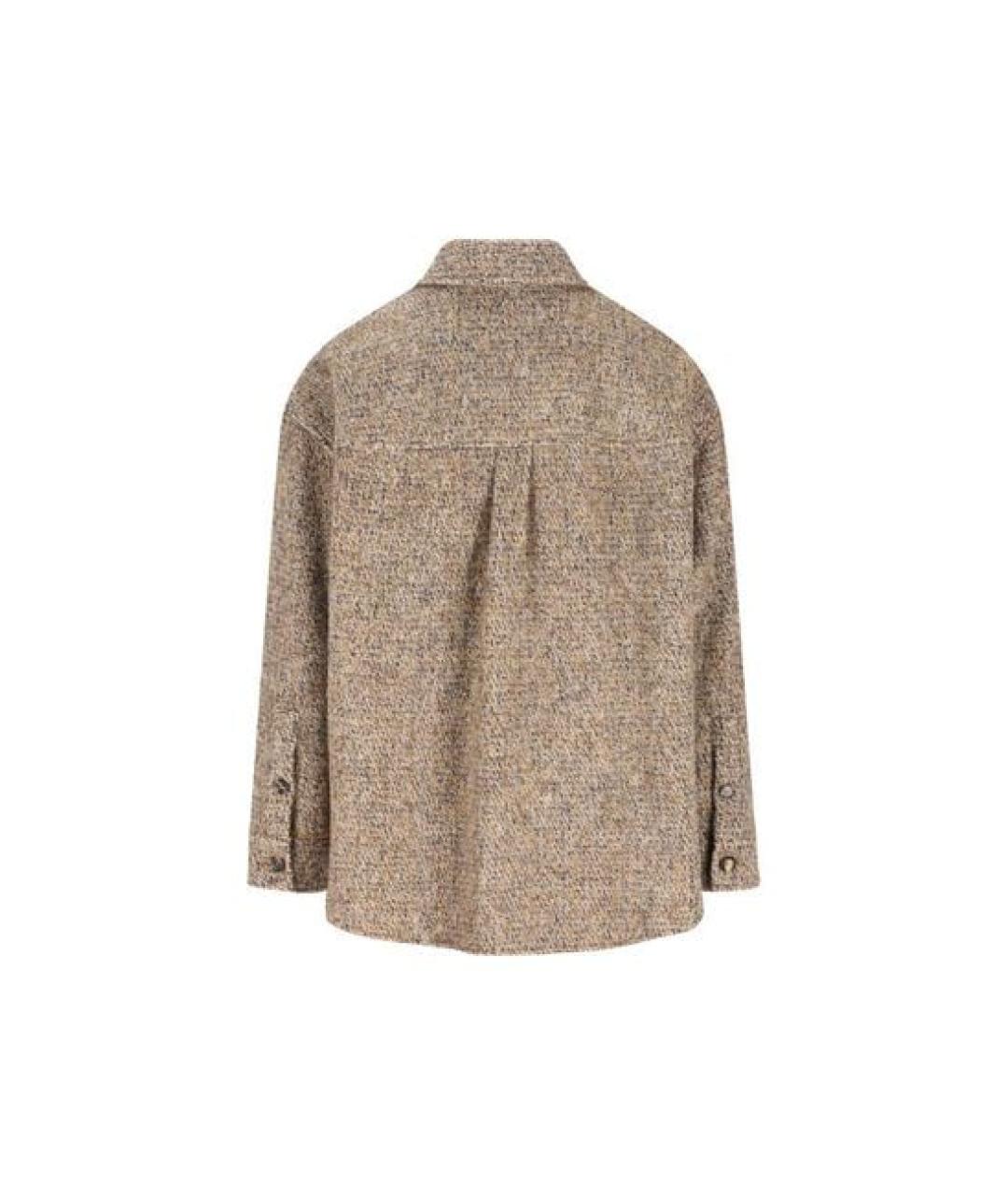 LOEWE Бежевая шерстяная куртка, фото 2