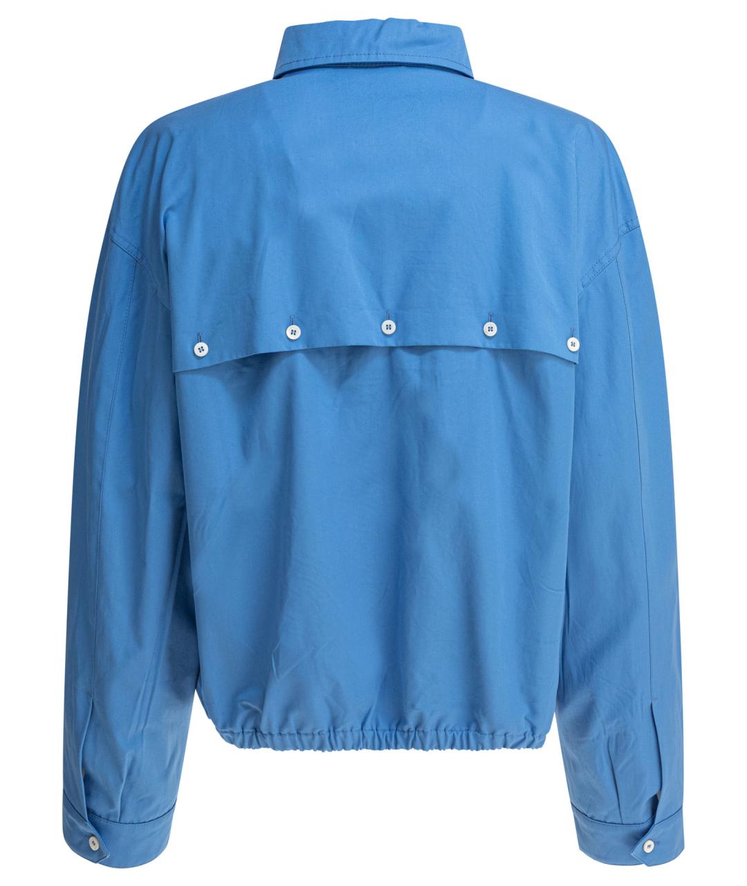 MIU MIU Синяя хлопковая куртка, фото 2