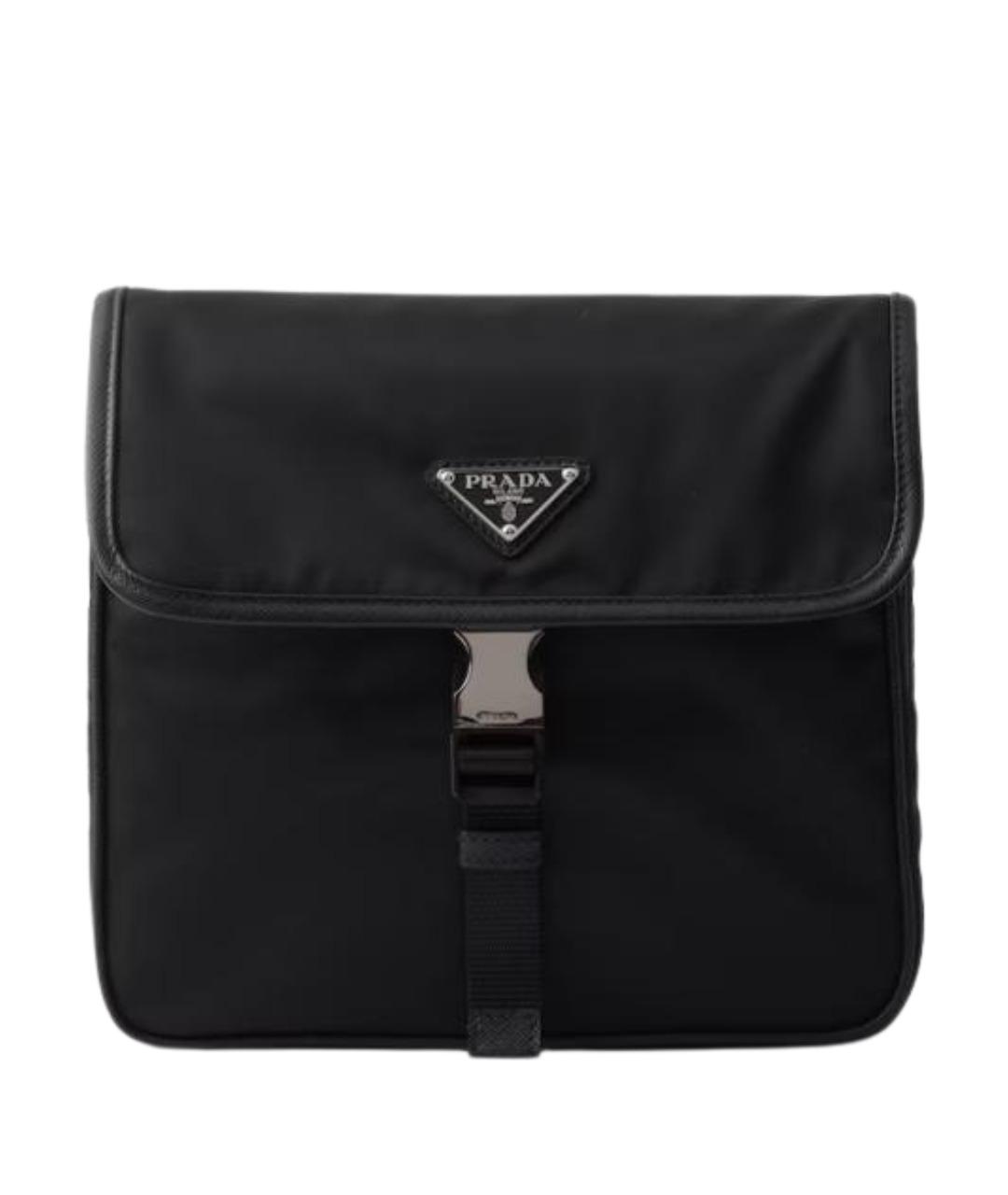 PRADA Черная синтетическая сумка на плечо, фото 1