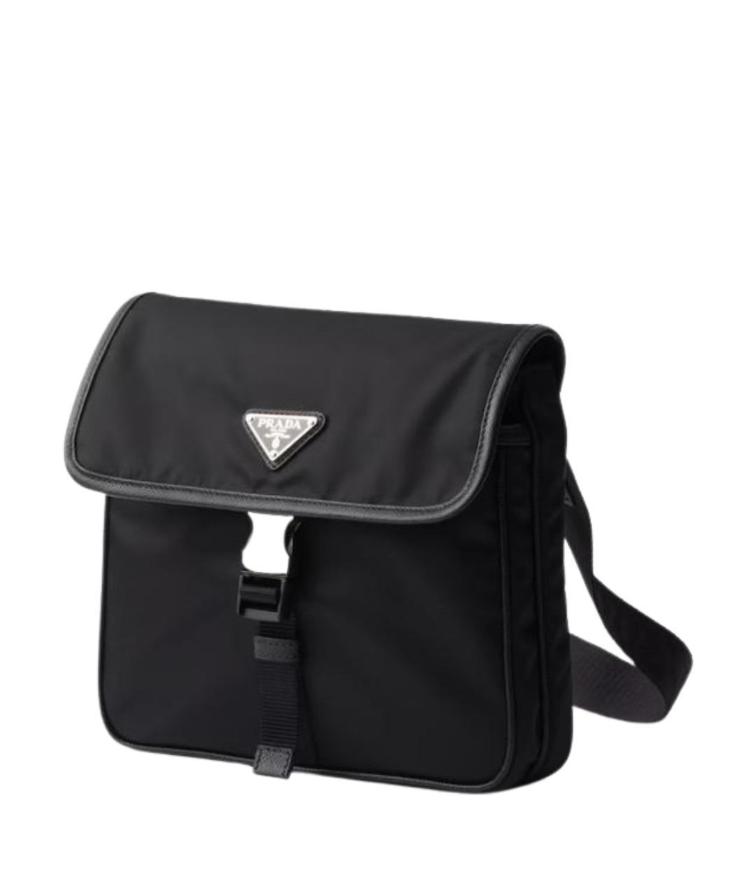 PRADA Черная синтетическая сумка на плечо, фото 3