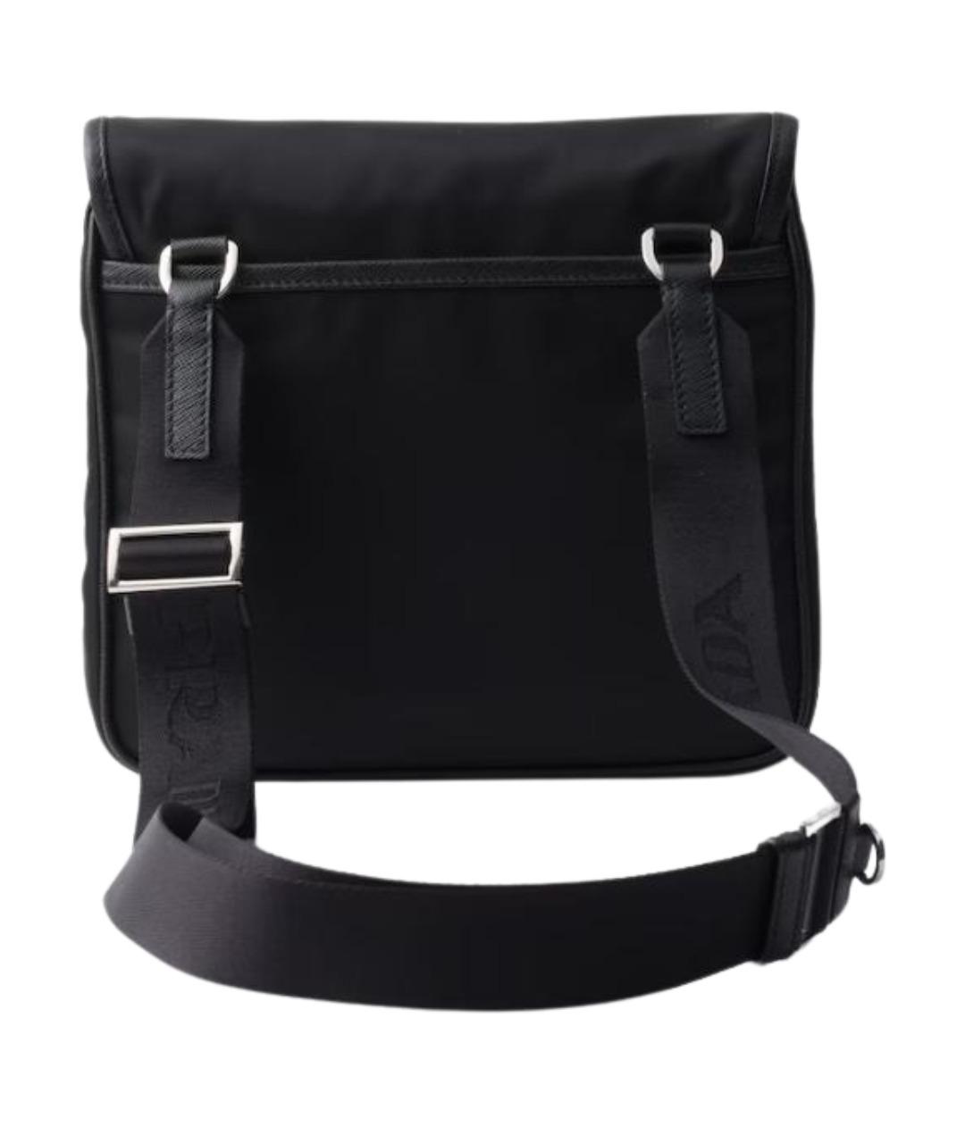 PRADA Черная синтетическая сумка на плечо, фото 2