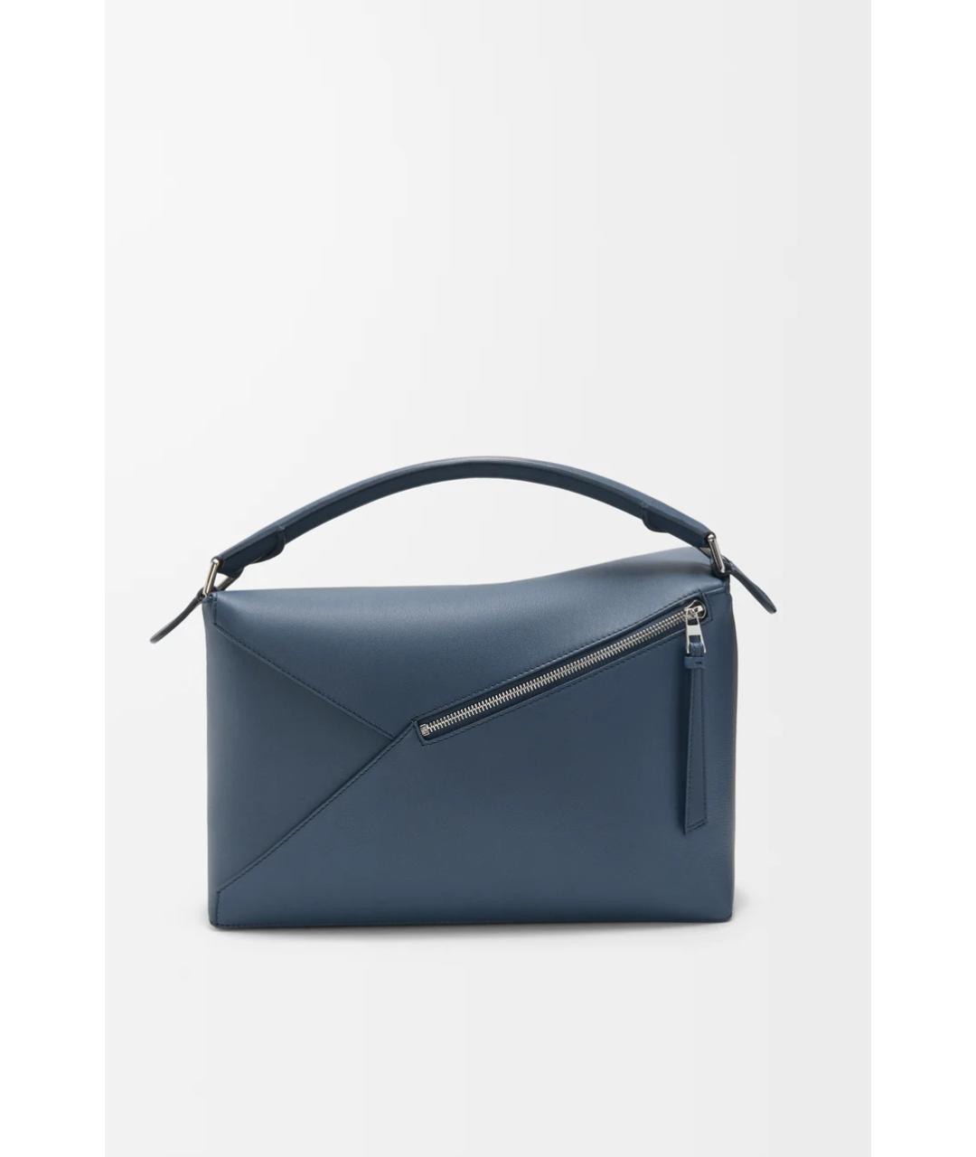 LOEWE Синяя кожаная сумка тоут, фото 4