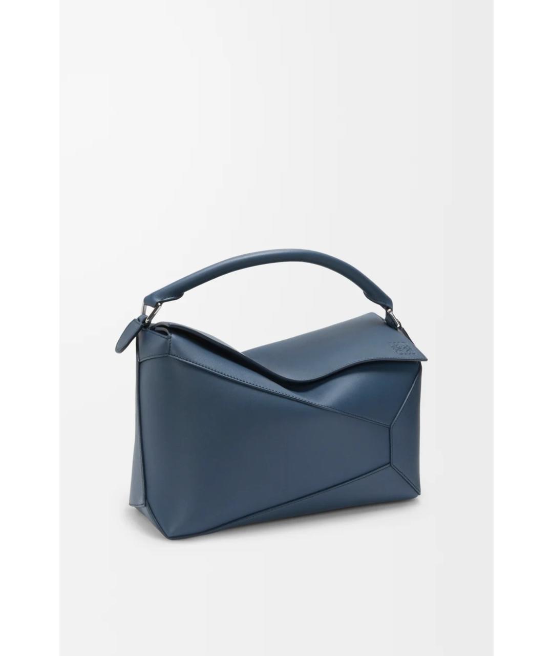 LOEWE Синяя кожаная сумка тоут, фото 2