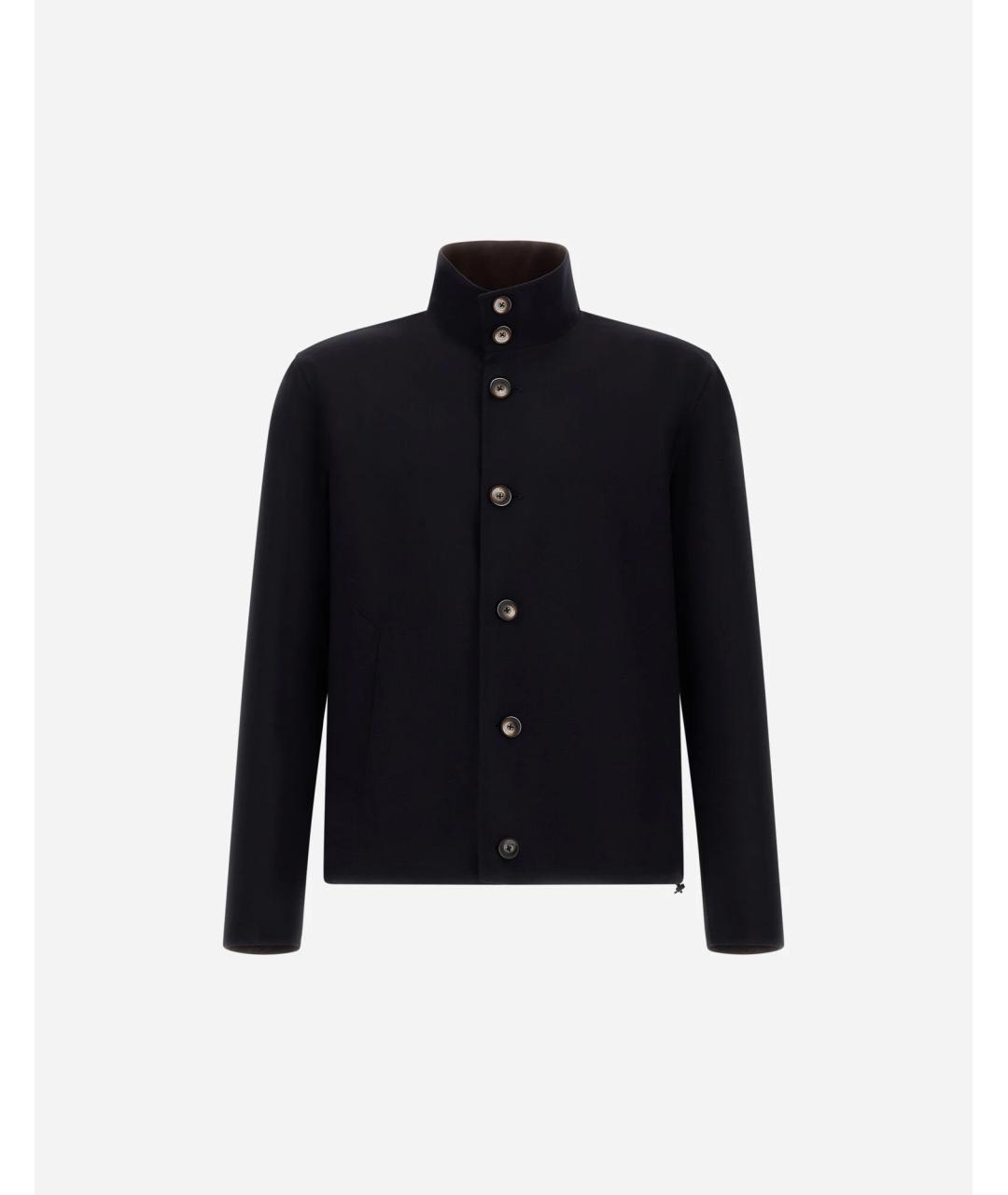 HERNO Синяя полиэстеровая куртка, фото 1