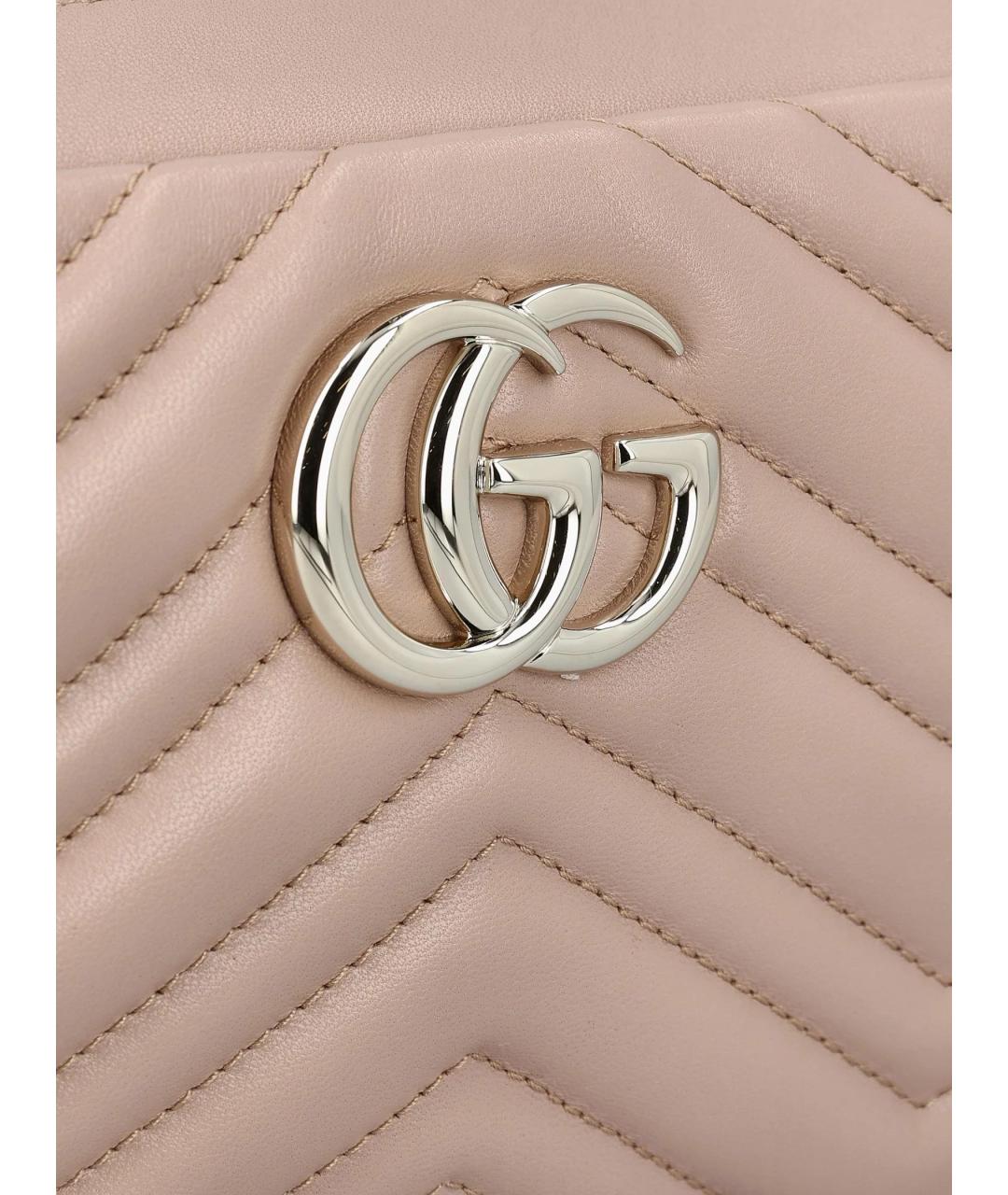 GUCCI Розовая кожаная сумка через плечо, фото 3