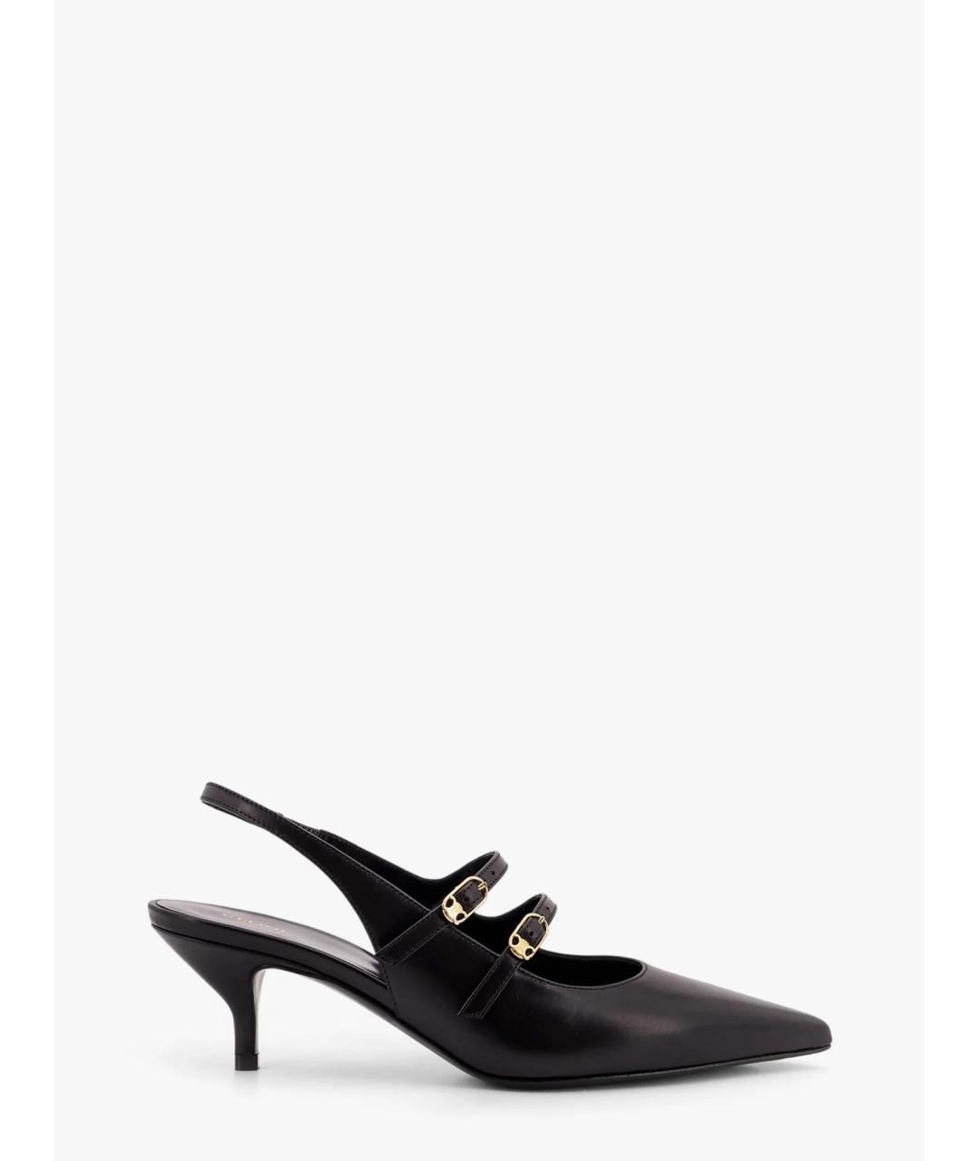 CELINE Черные кожаные туфли, фото 4