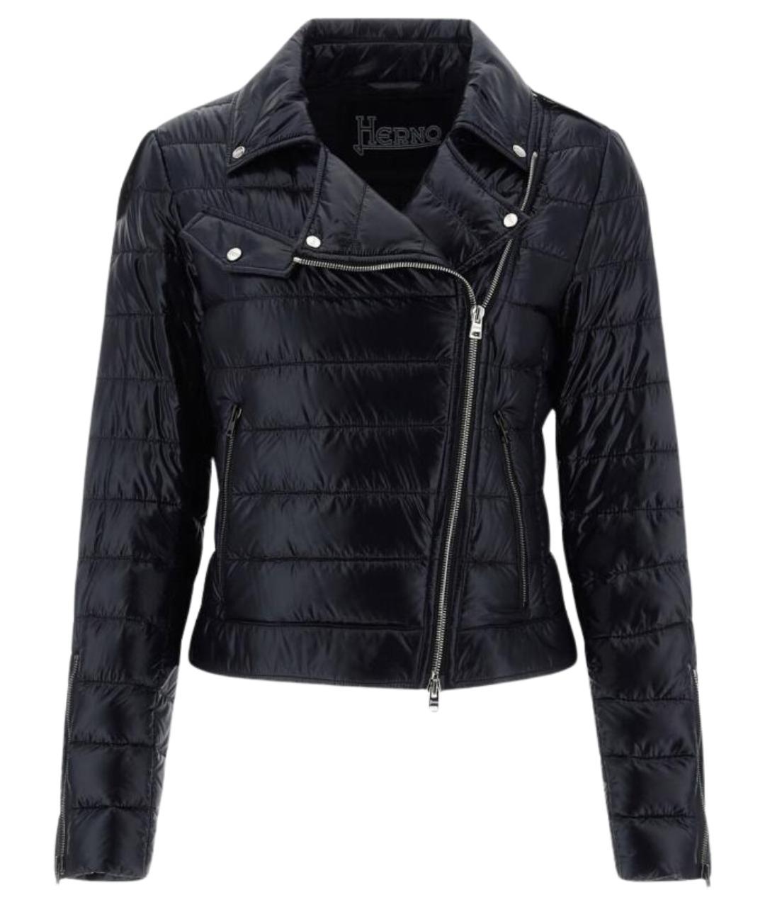 HERNO Черная полиамидовая куртка, фото 1