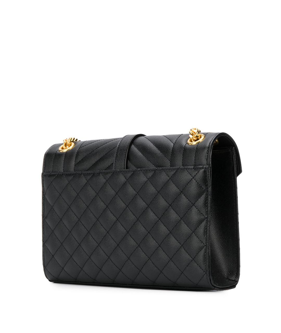 SAINT LAURENT Черная кожаная сумка через плечо, фото 4