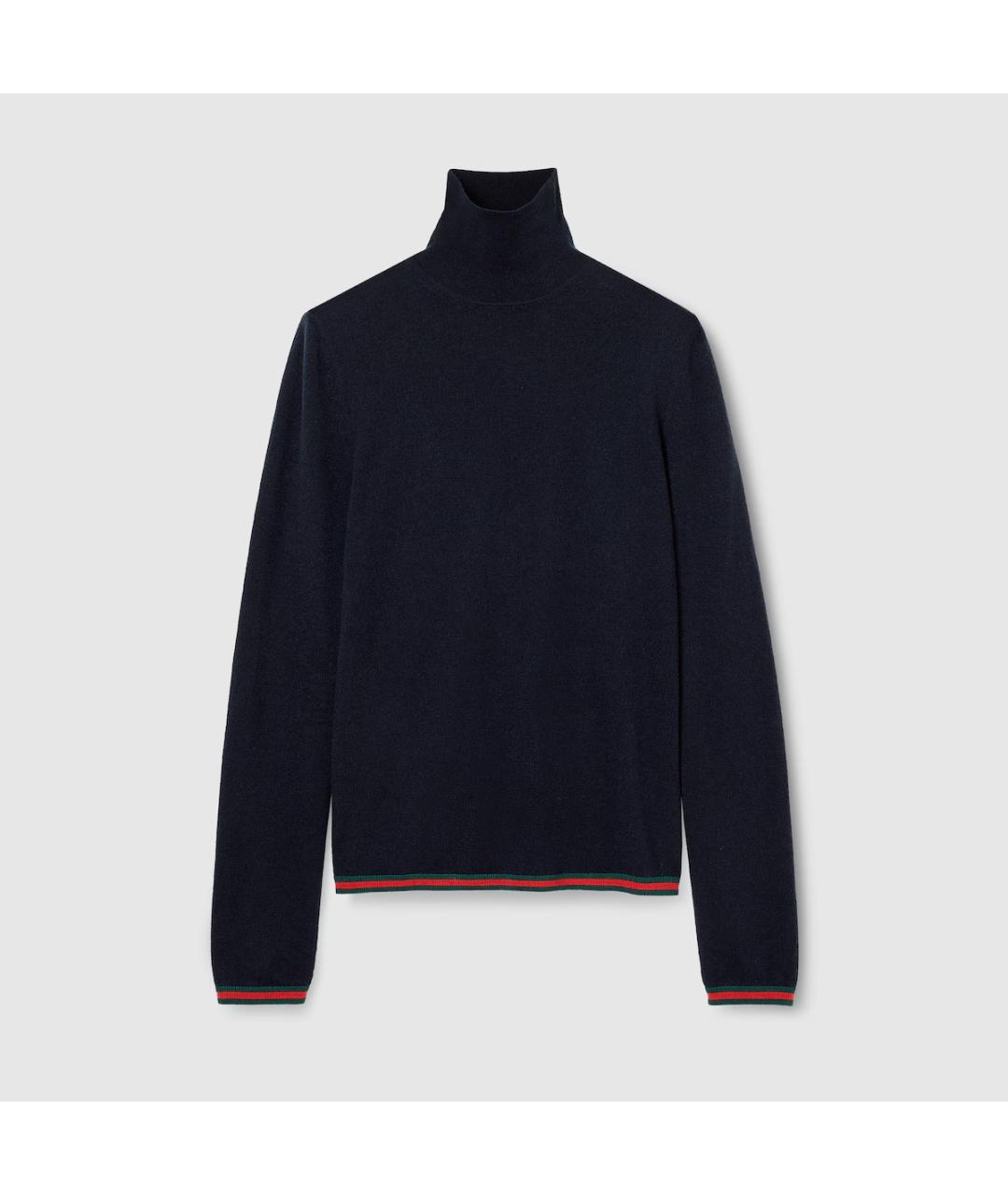 GUCCI Черный кашемировый джемпер / свитер, фото 1