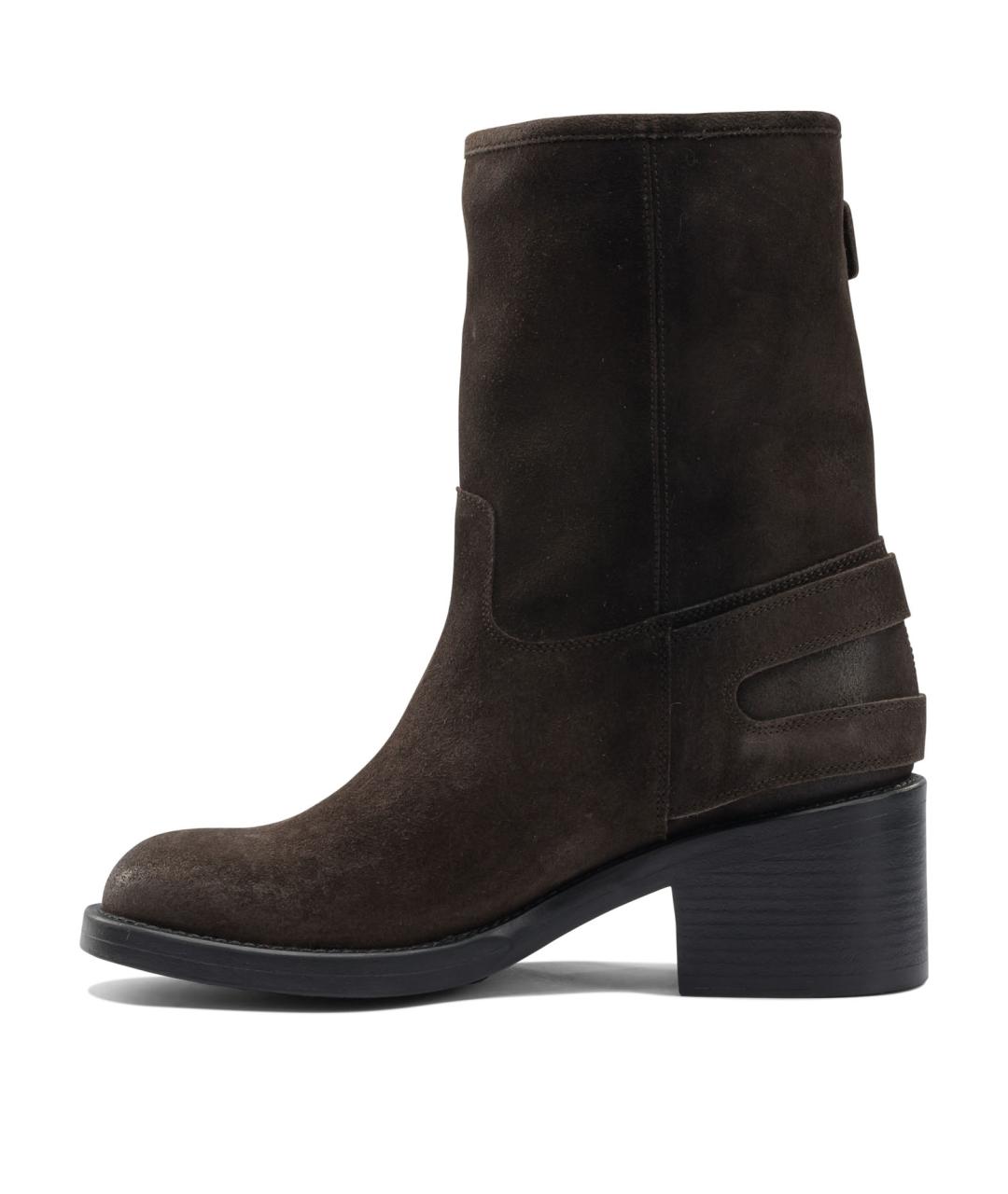 CHLOE Коричневые замшевые ботинки, фото 3