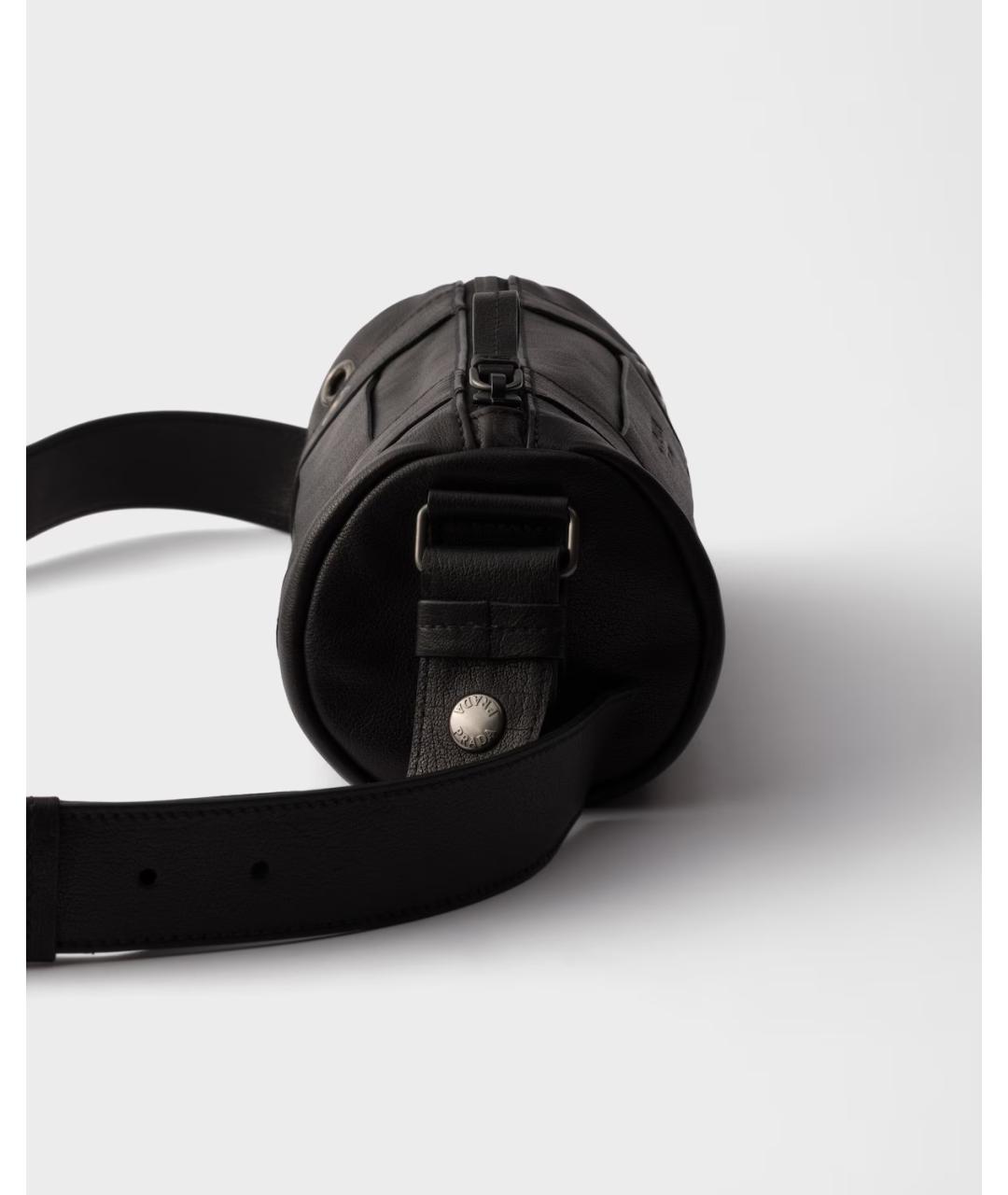 PRADA Черная кожаная сумка на плечо, фото 2