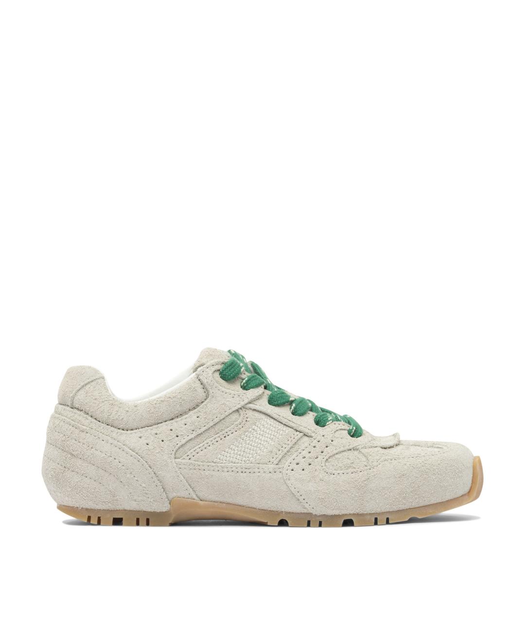 ALOHAS Серые кожаные кроссовки, фото 1